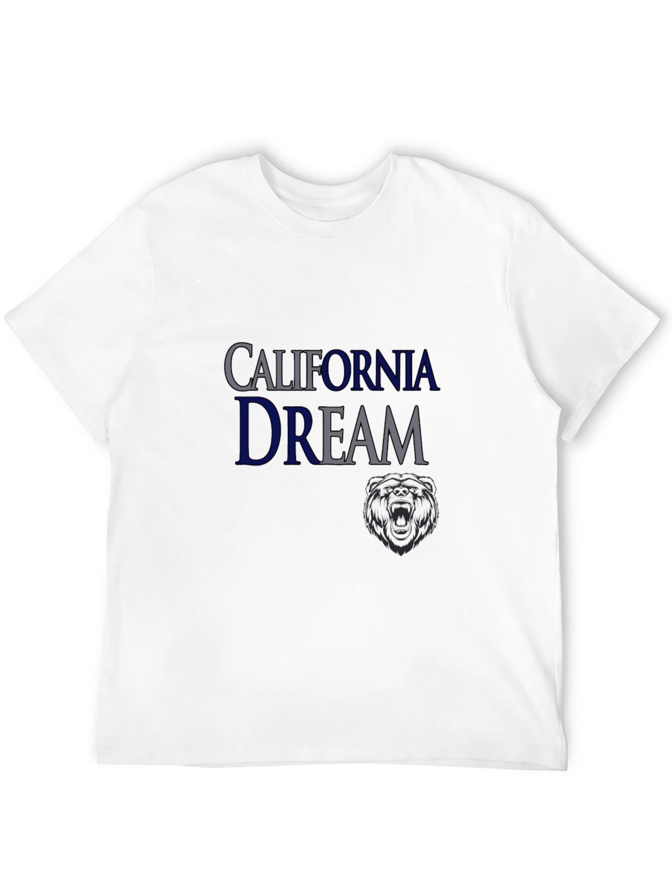California Dream Mens Black Graphic T-Shirt