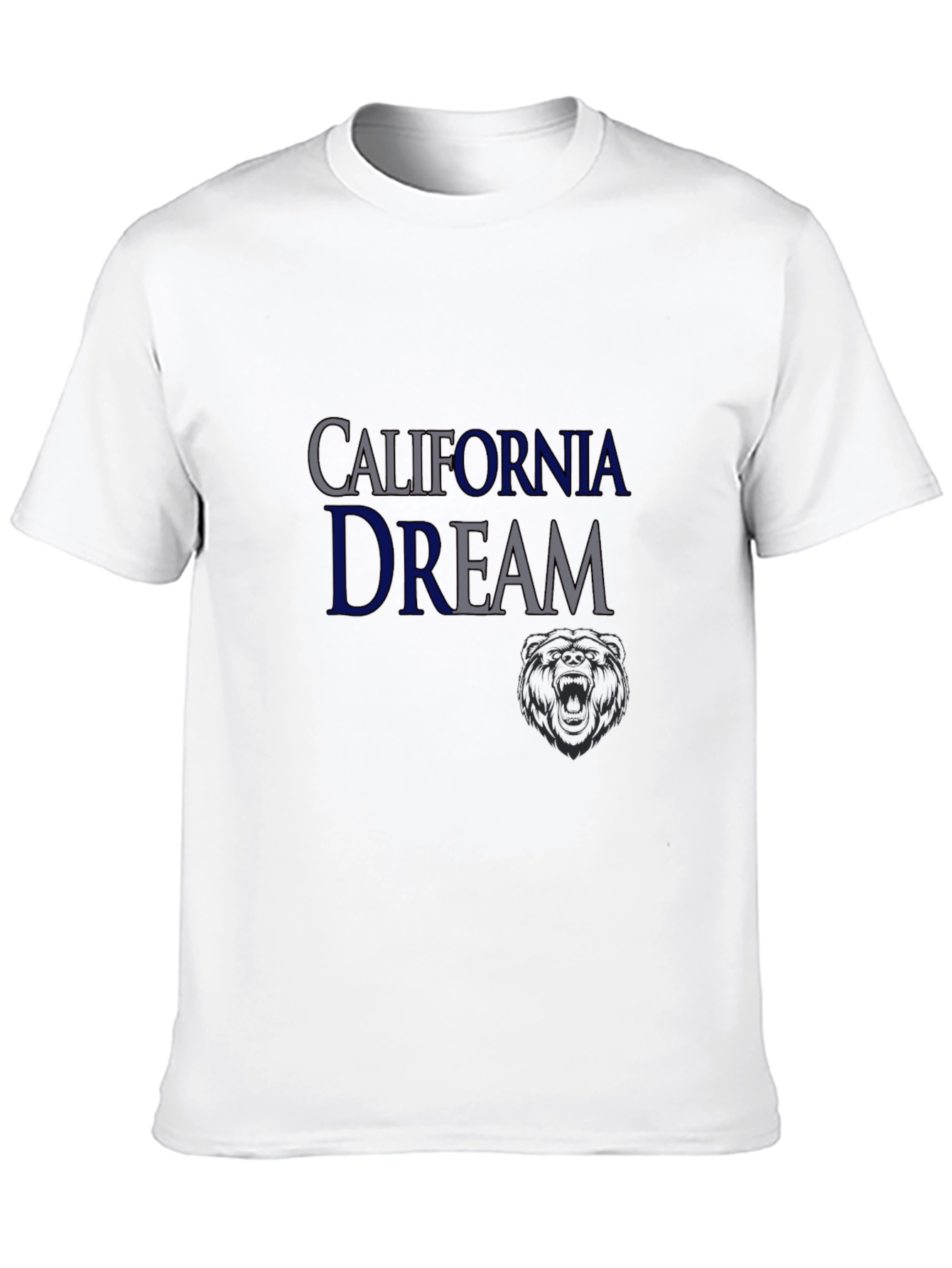 California Dream Mens Black Graphic T-Shirt