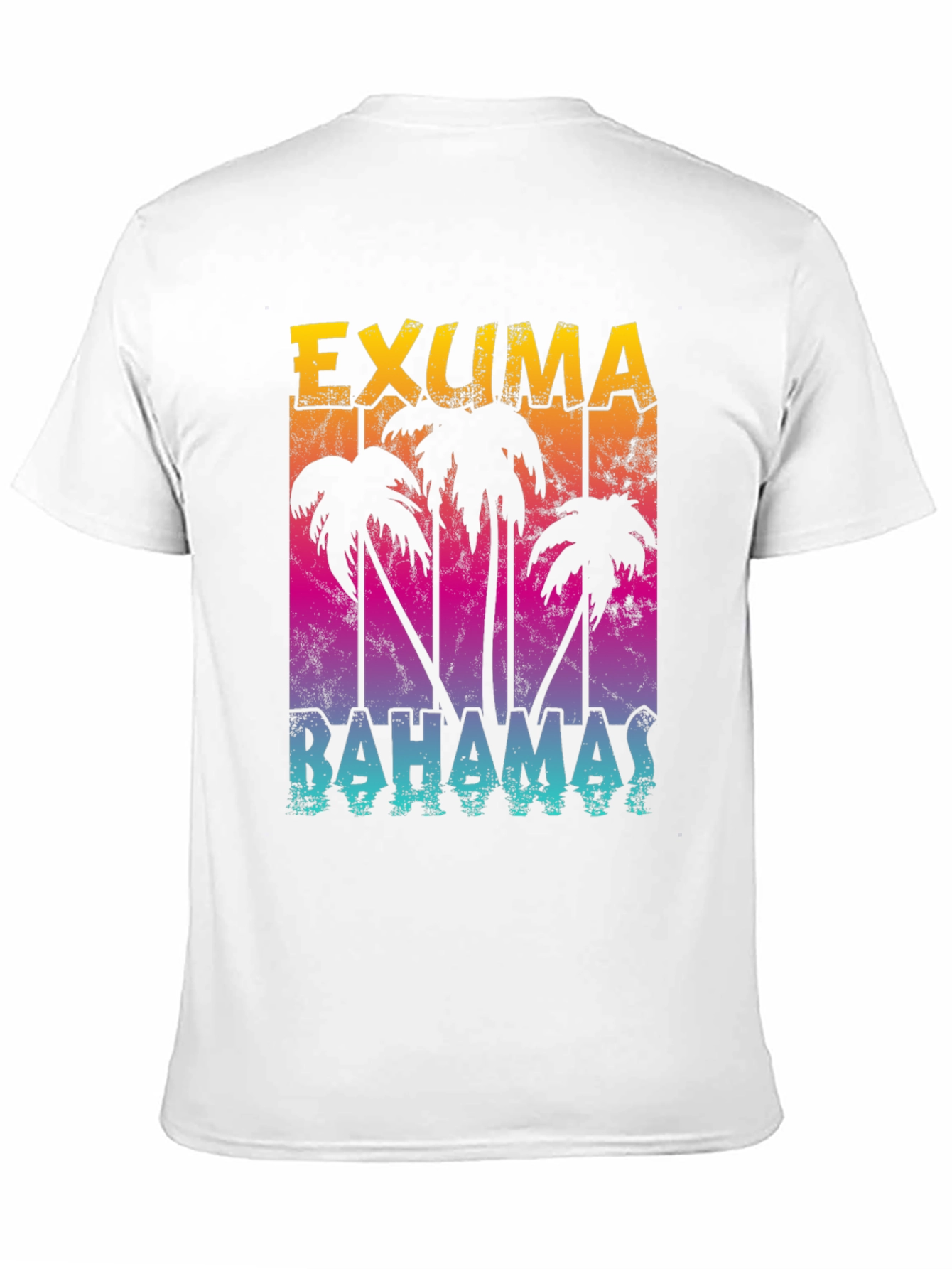 Exuma Bahamas Palm Tree Graphic T-Shirt