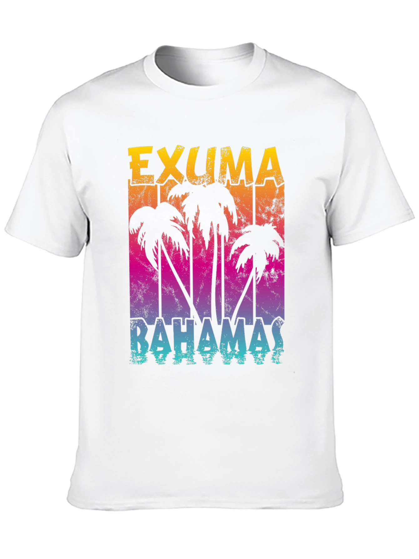Exuma Bahamas Palm Tree Graphic T-Shirt
