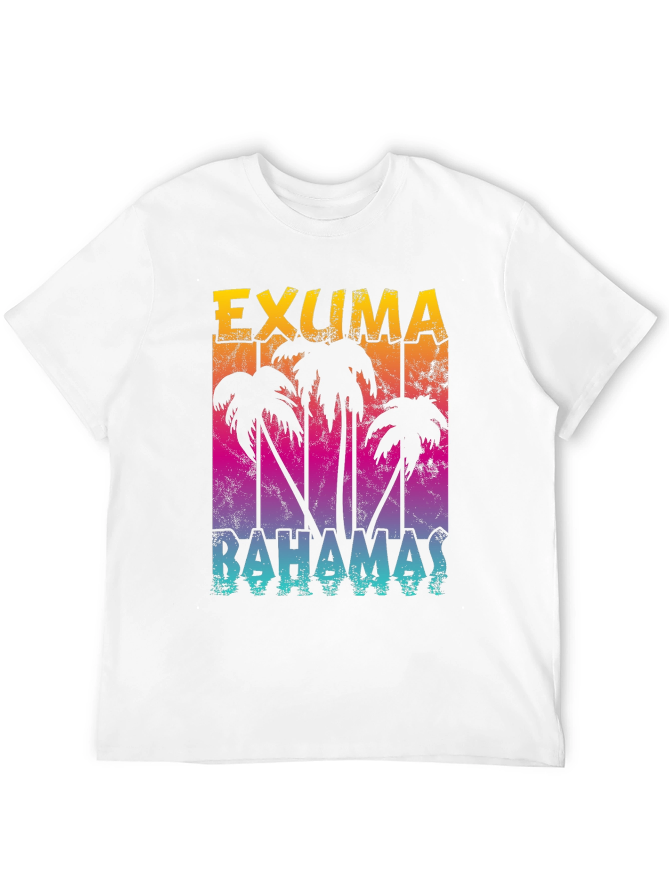 Exuma Bahamas Palm Tree Graphic T-Shirt