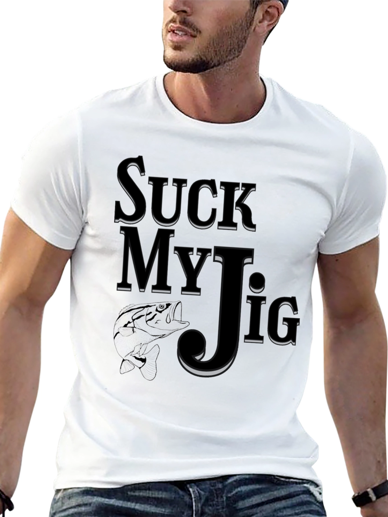 Suck My Jig Fishing T-Shirt - Funny Angler Tee