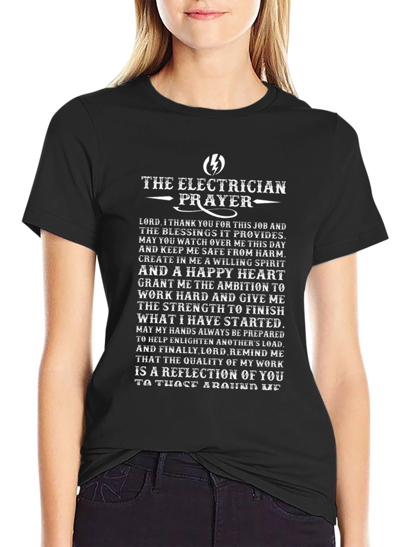Electricians Prayer Graphic T-Shirt