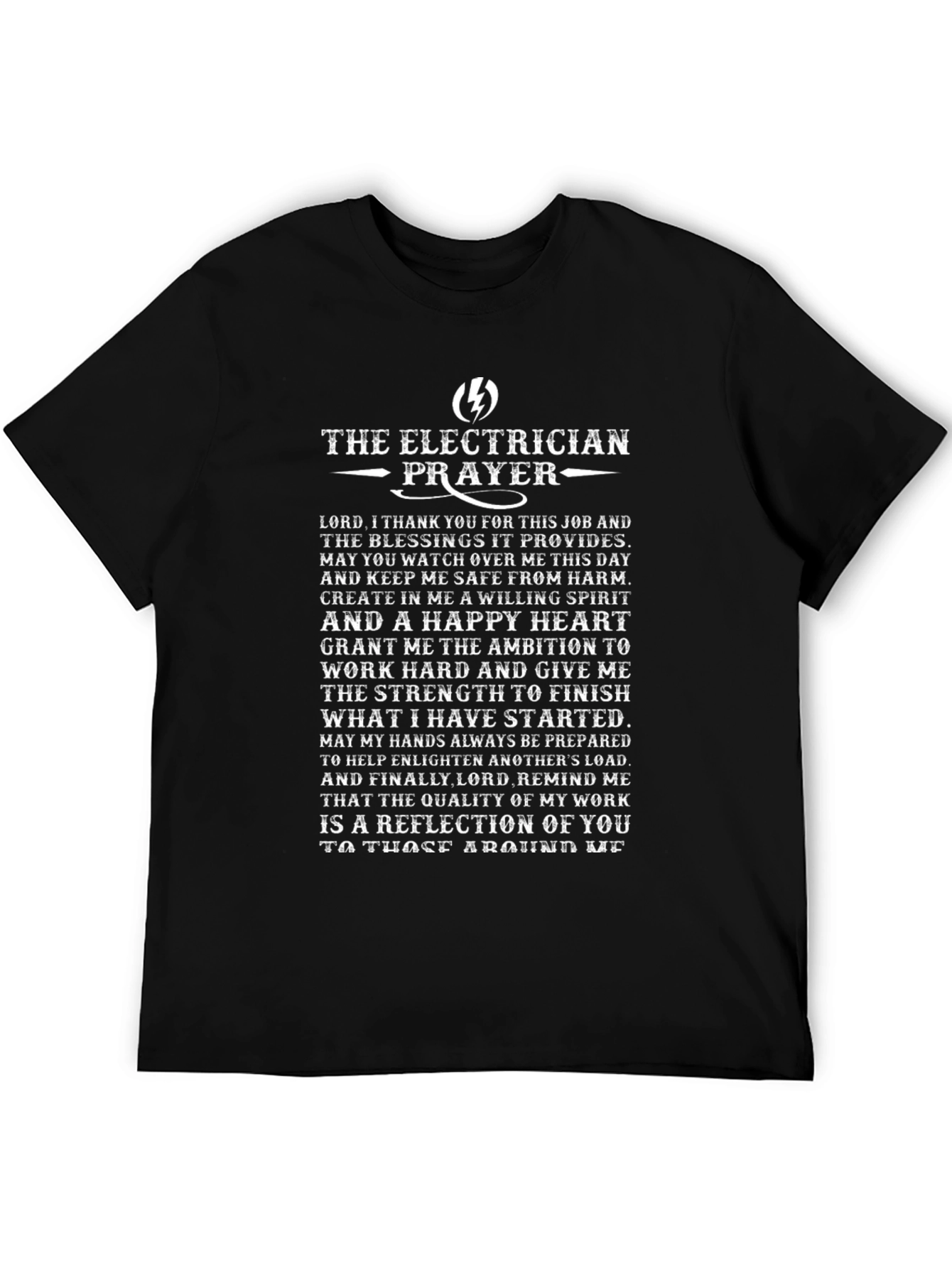 Electricians Prayer Graphic T-Shirt