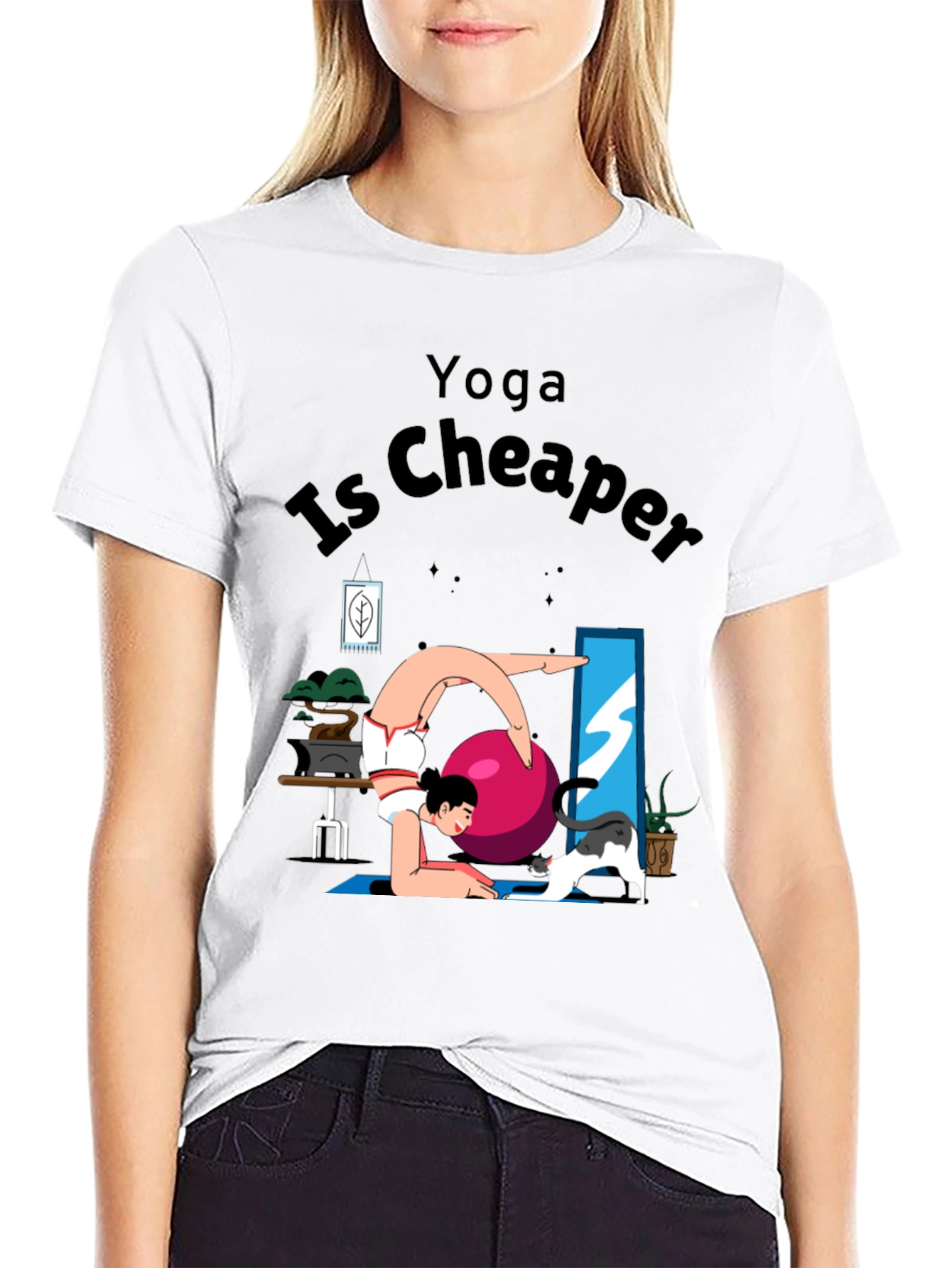 Yoga Is Cheaper Graphic T-Shirt