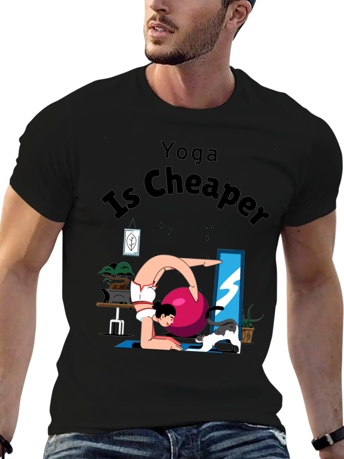 Yoga Is Cheaper Graphic T-Shirt