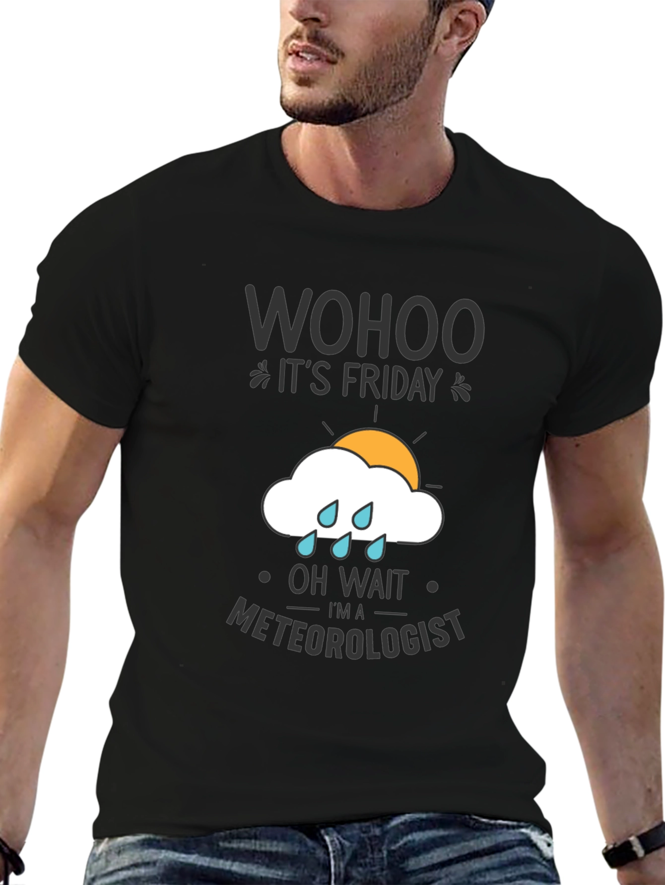 Wohoo Its Friday Meteorologist T-Shirt