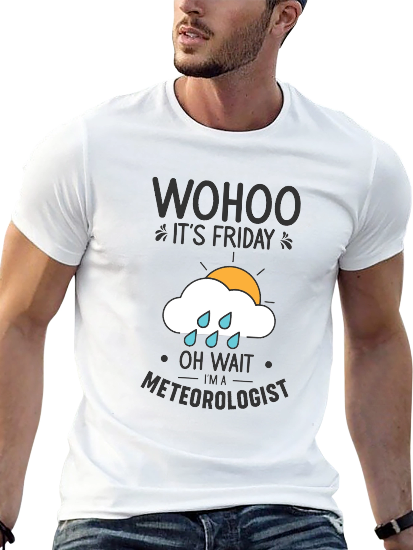 Wohoo Its Friday Meteorologist T-Shirt