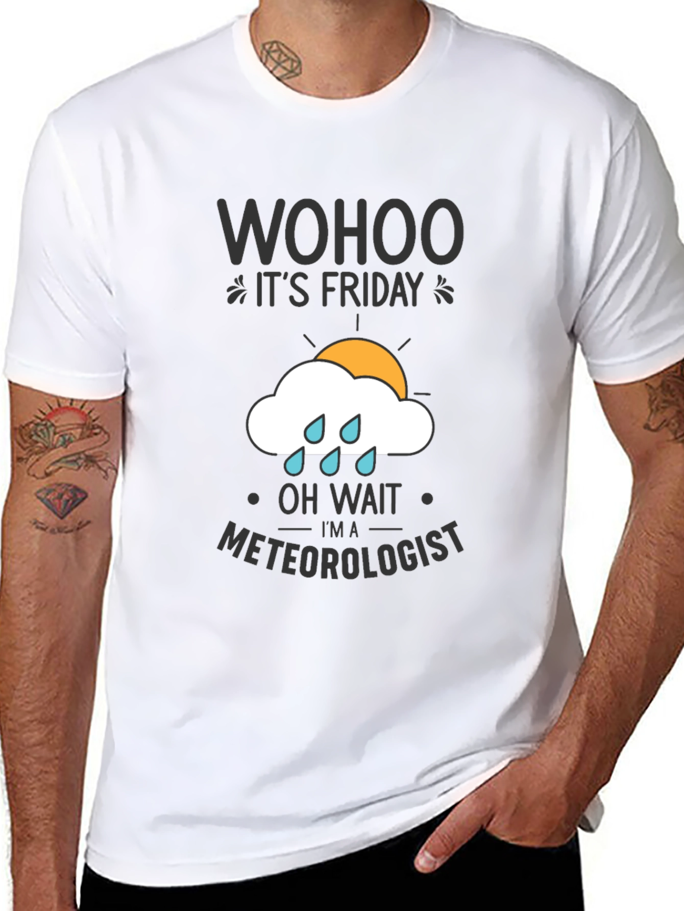 Wohoo Its Friday Meteorologist T-Shirt