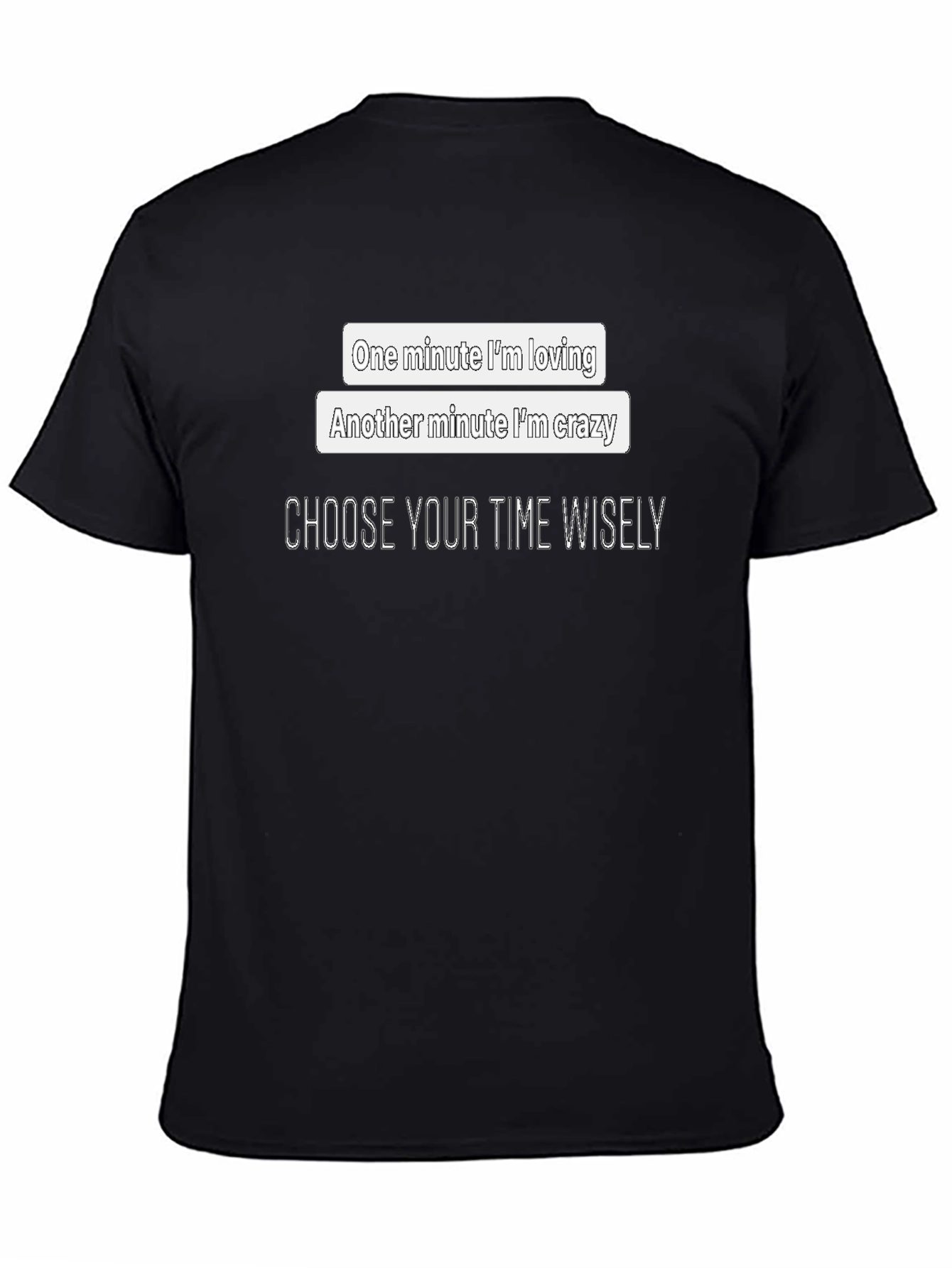Choose Your Time Wisely Black Graphic Tee
