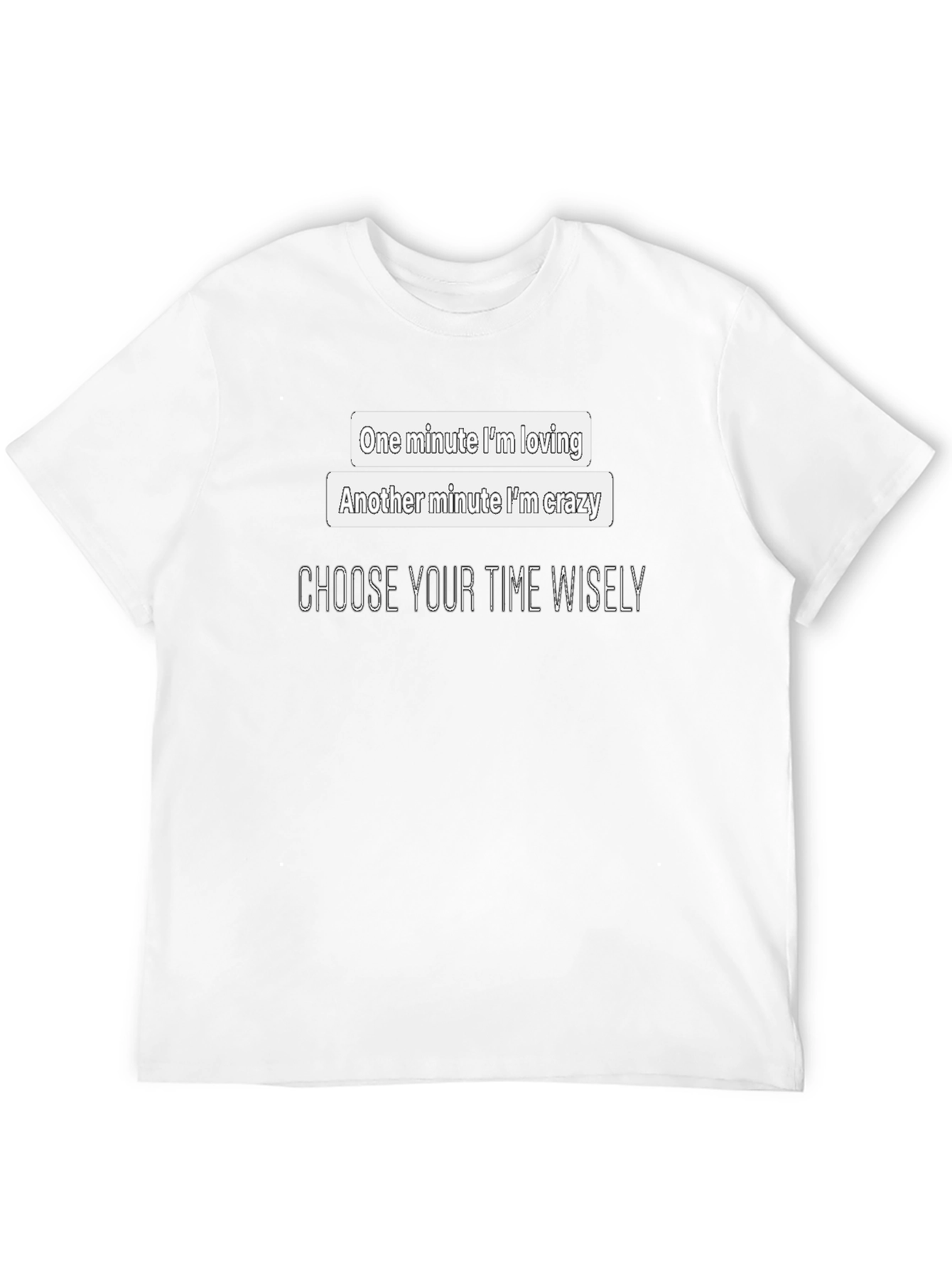 Choose Your Time Wisely Black Graphic Tee