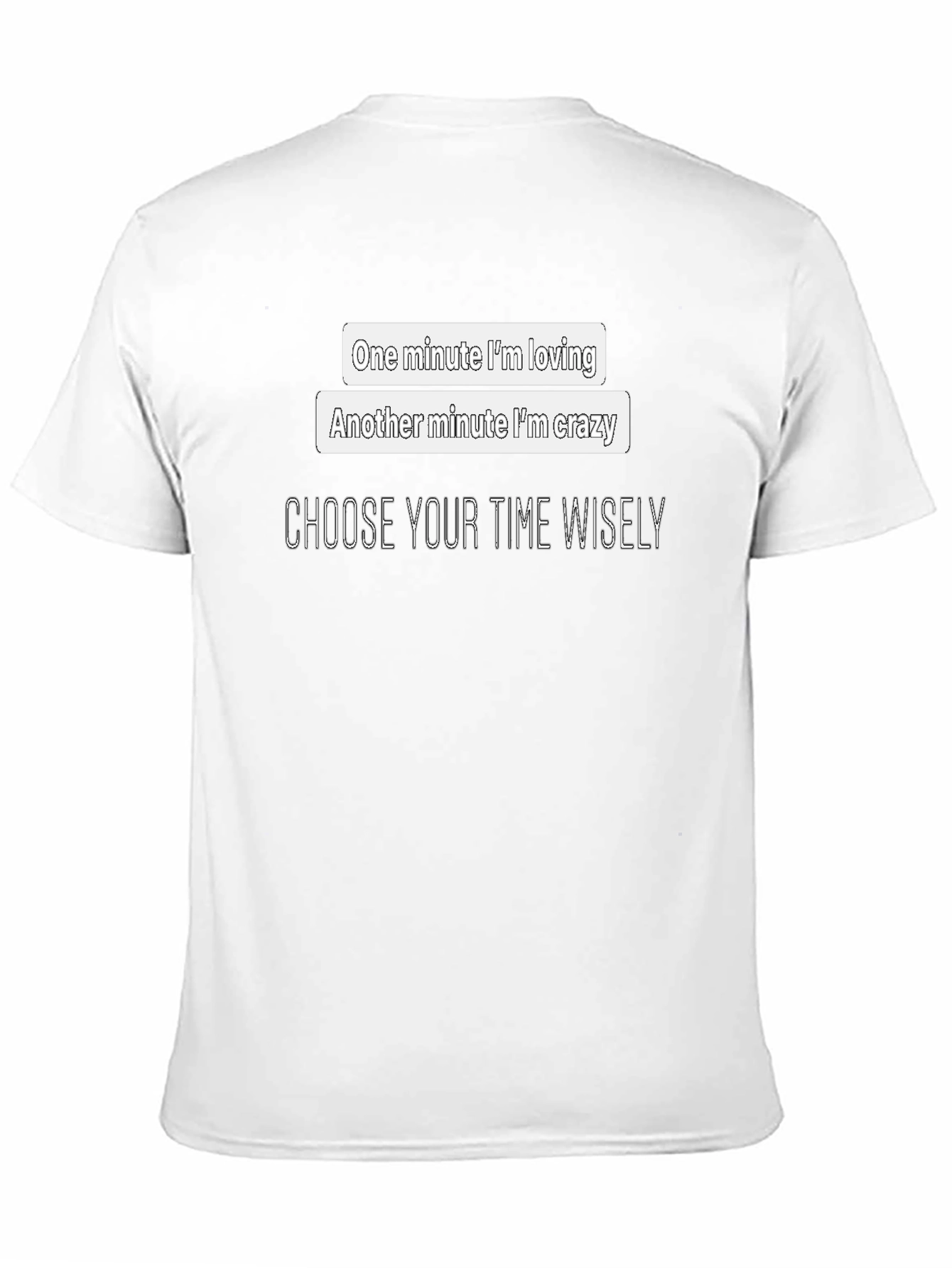 Choose Your Time Wisely Black Graphic Tee