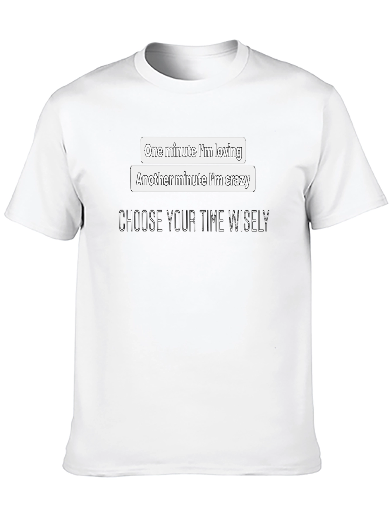 Choose Your Time Wisely Black Graphic Tee
