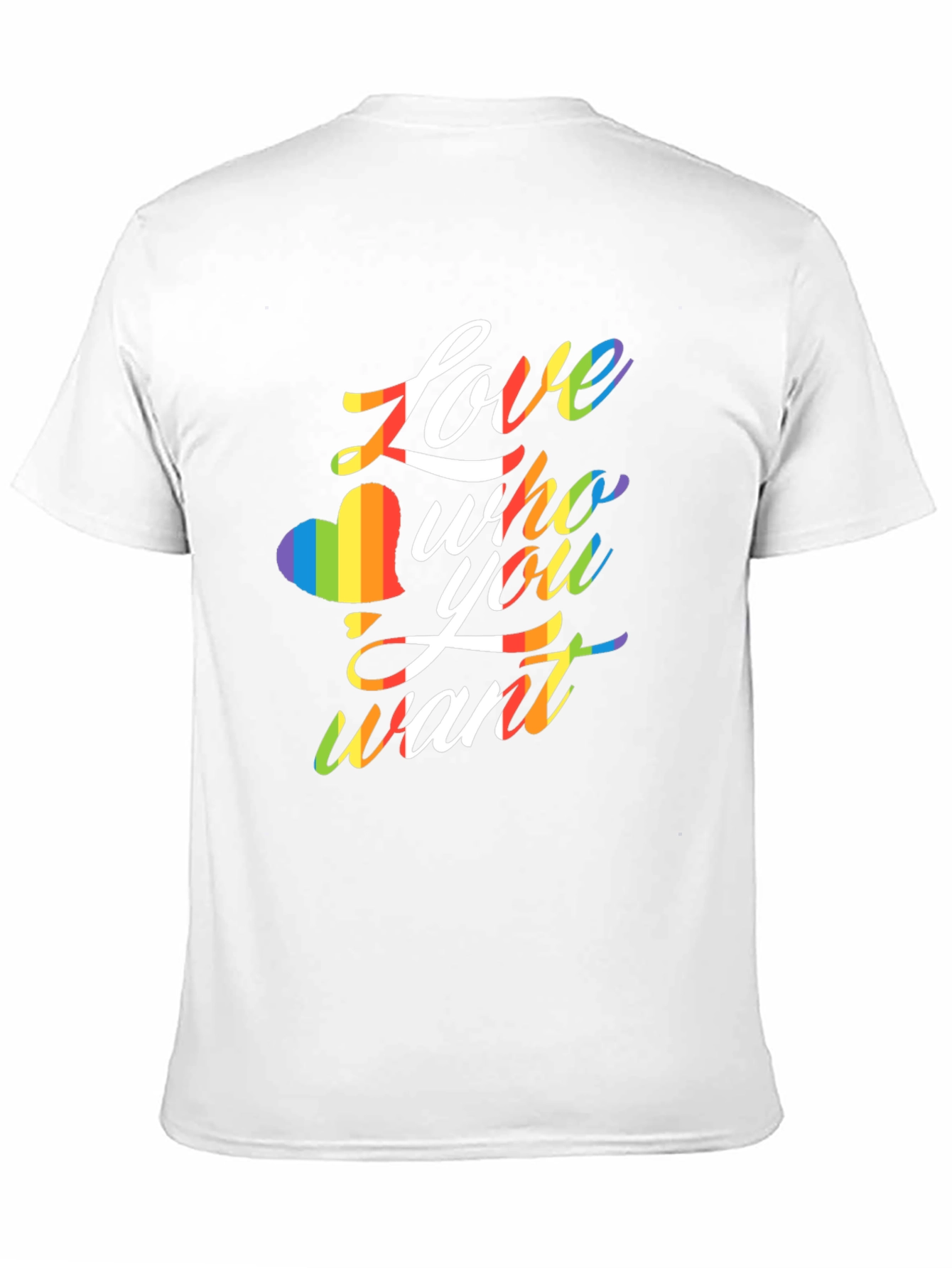 Love Who You Want LGBTQ Rainbow T-Shirt
