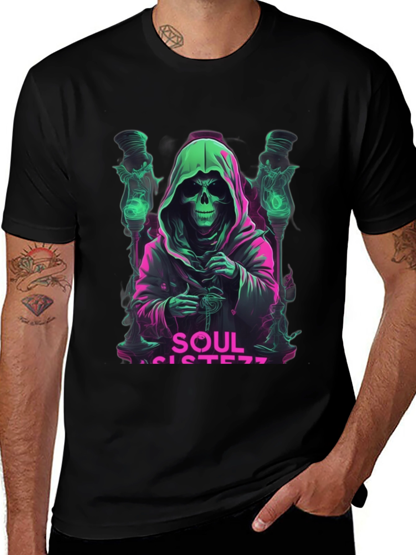 Soul Sisters Graphic Tee - Ethereal Reaper Design
