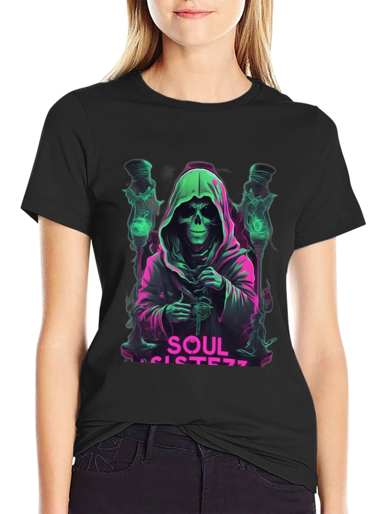 Soul Sisters Graphic Tee - Ethereal Reaper Design