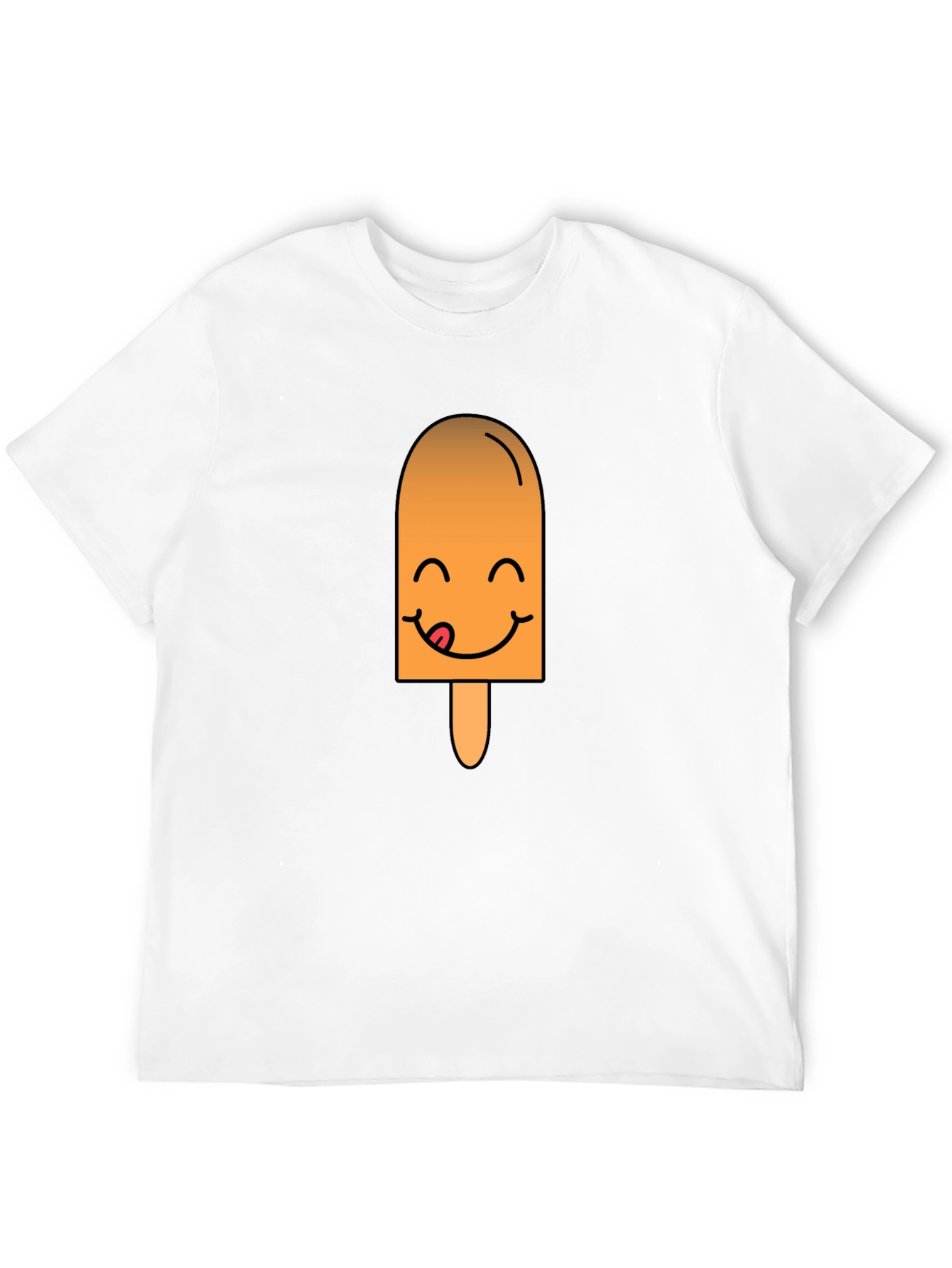 Funny Popsicle Graphic Tee - Black Casual T-Shirt