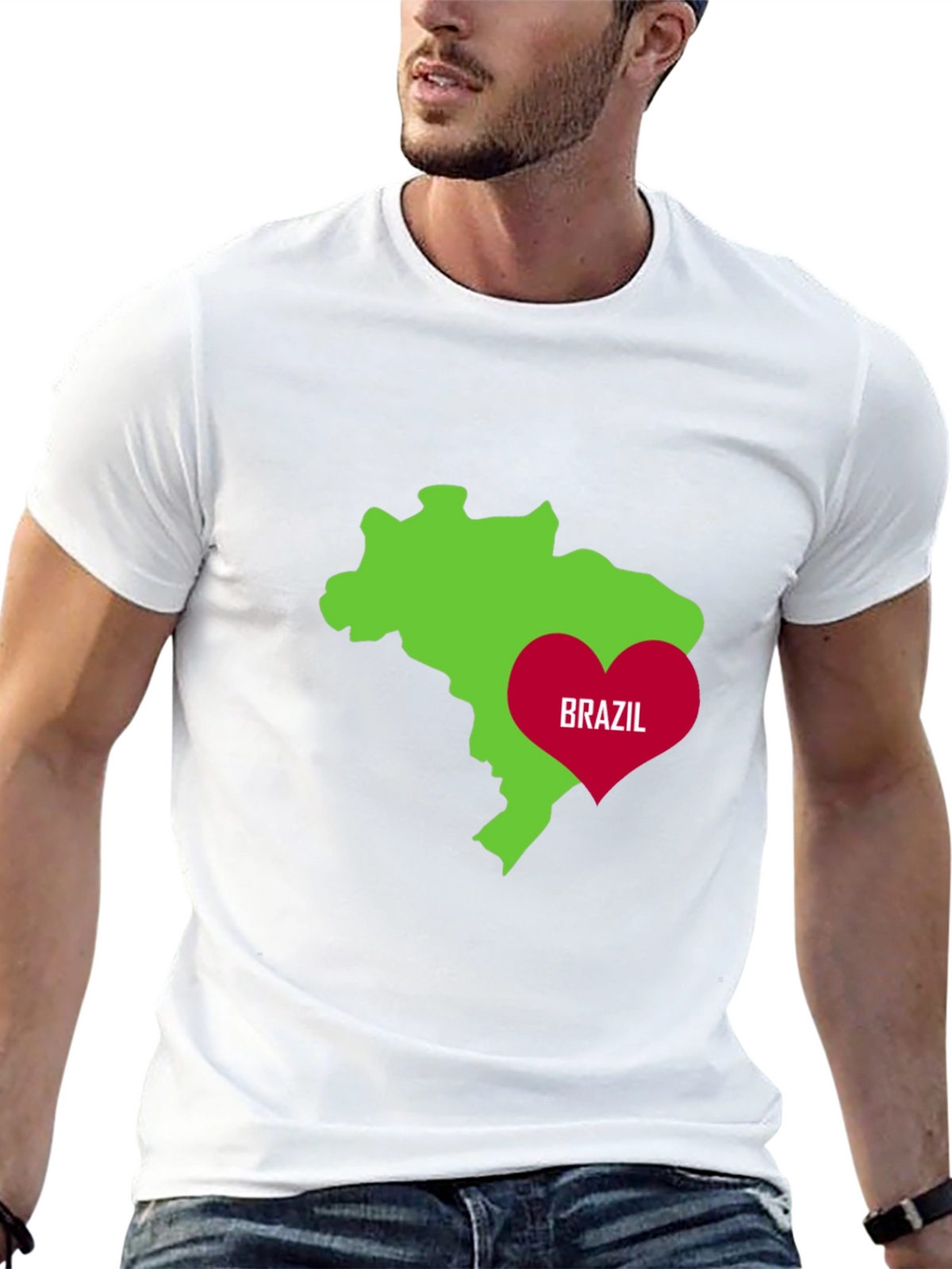 I Love Brazil Graphic T-Shirt