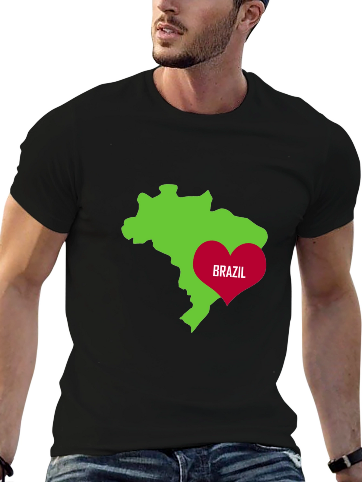 I Love Brazil Graphic T-Shirt