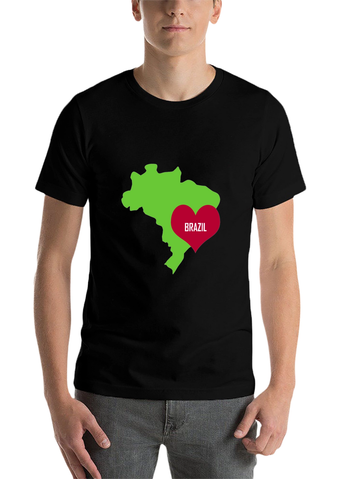 I Love Brazil Graphic T-Shirt