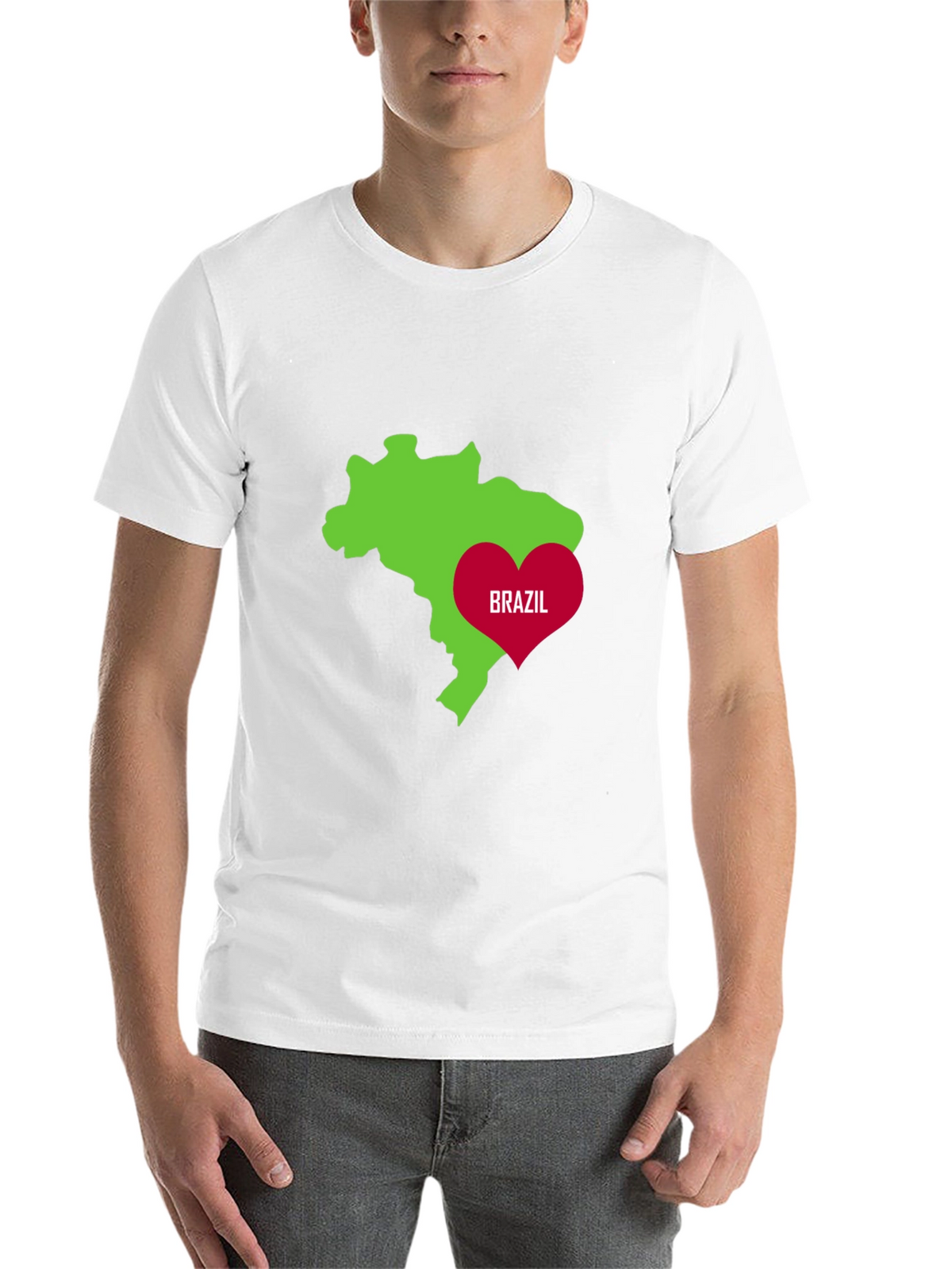 I Love Brazil Graphic T-Shirt