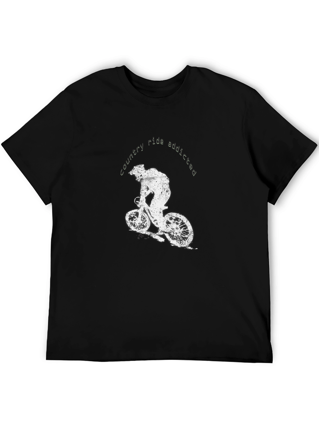 Country Ride Addicted Black T-Shirt