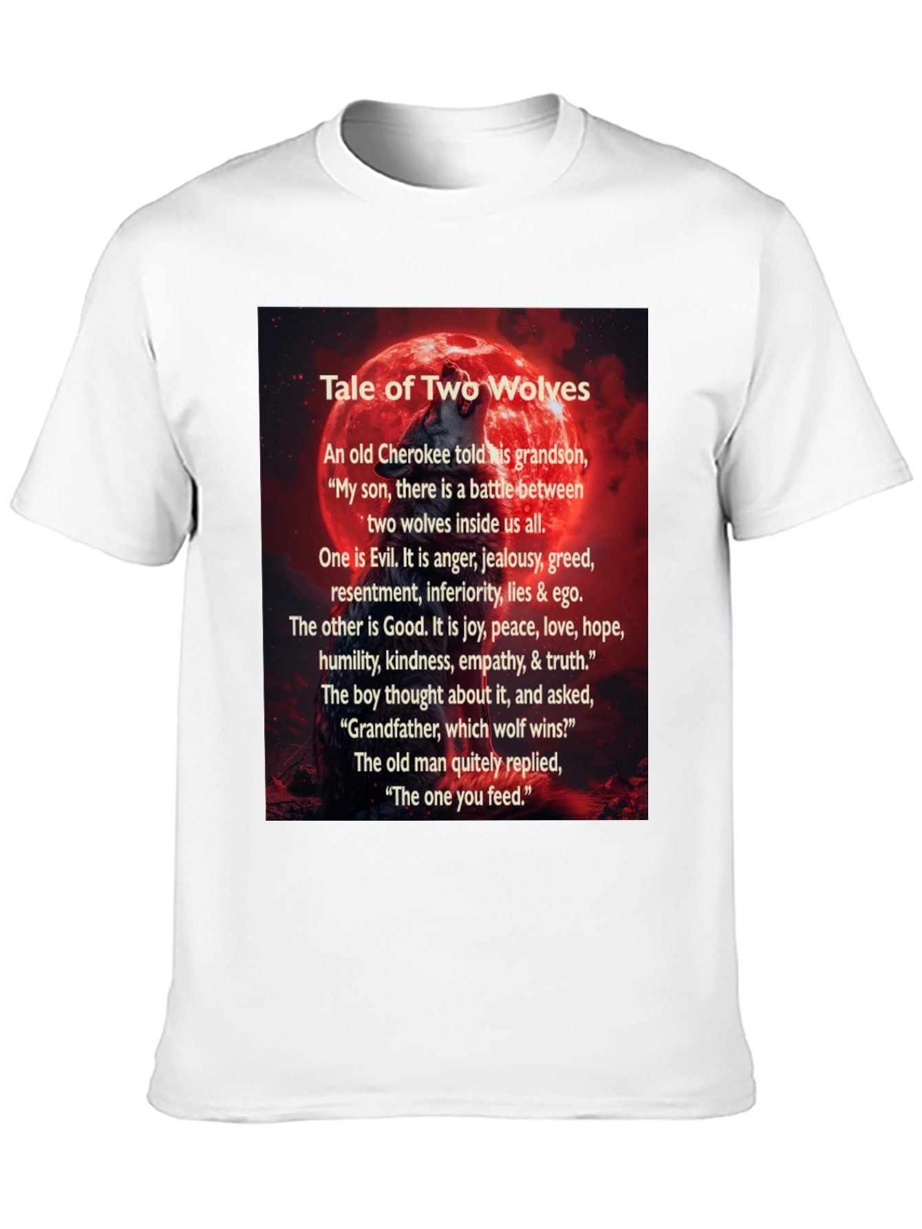 Tale of Two Wolves Graphic T-Shirt
