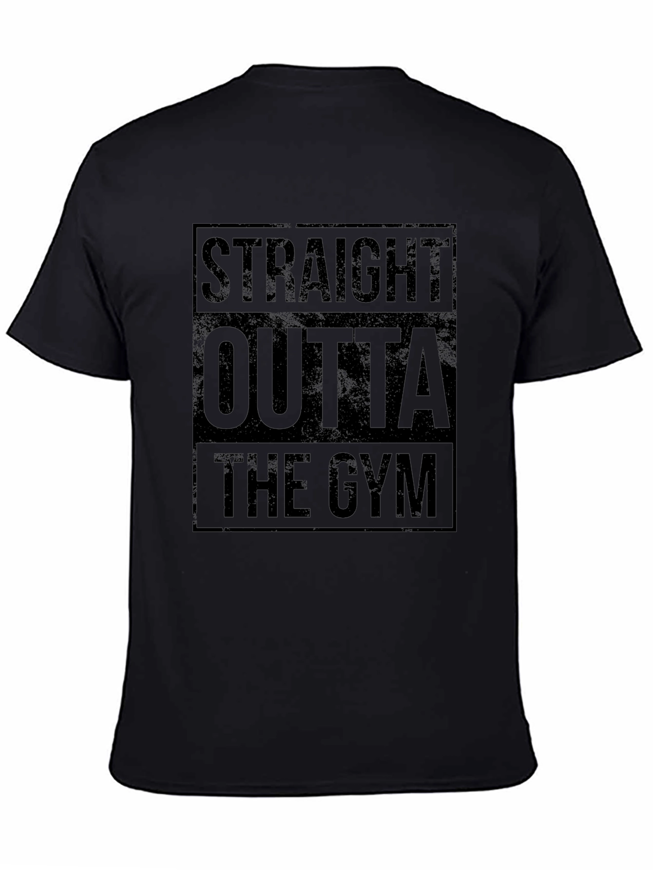 Straight Outta The Gym Black T-Shirt