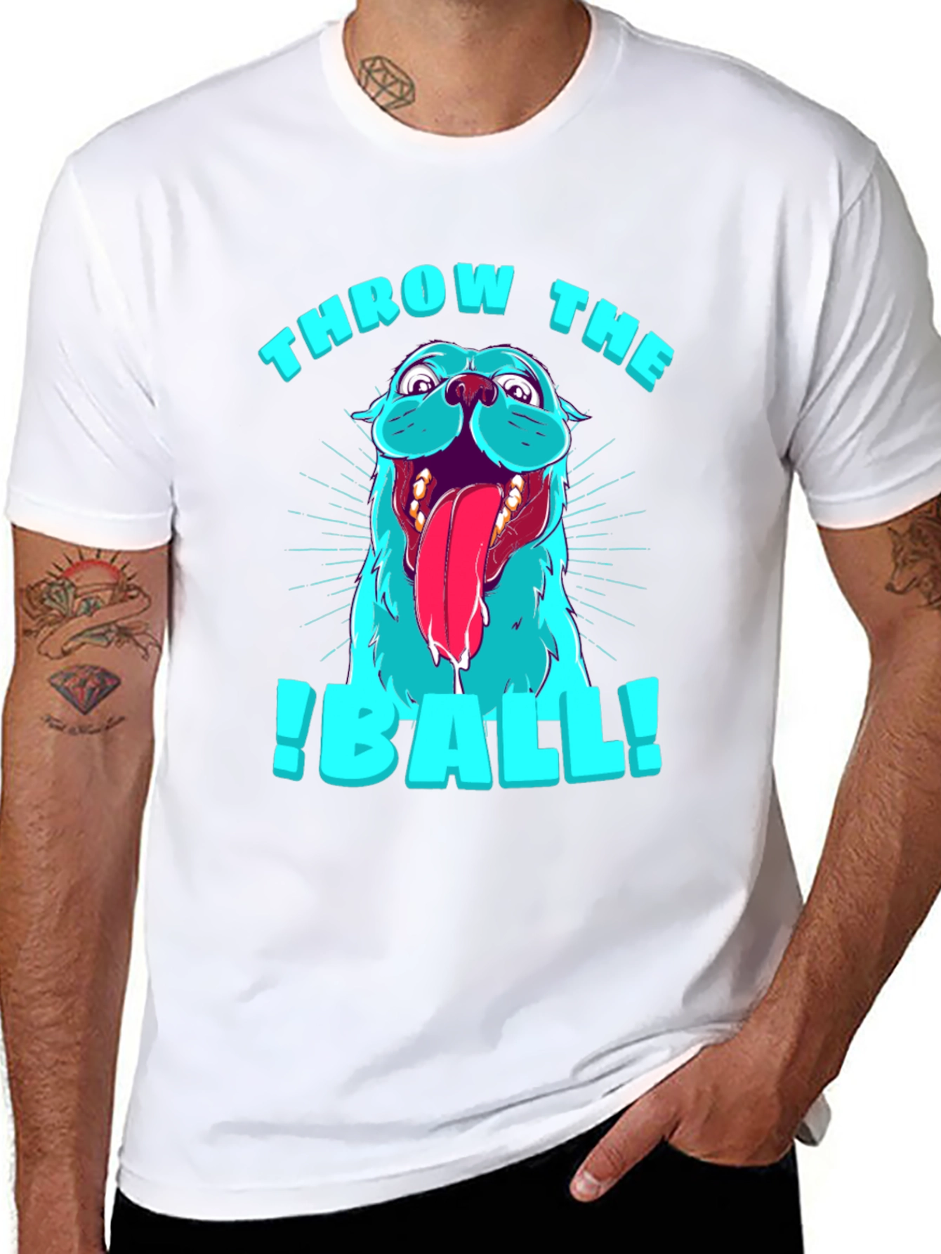 Throw The Ball Dog Graphic T-Shirt
