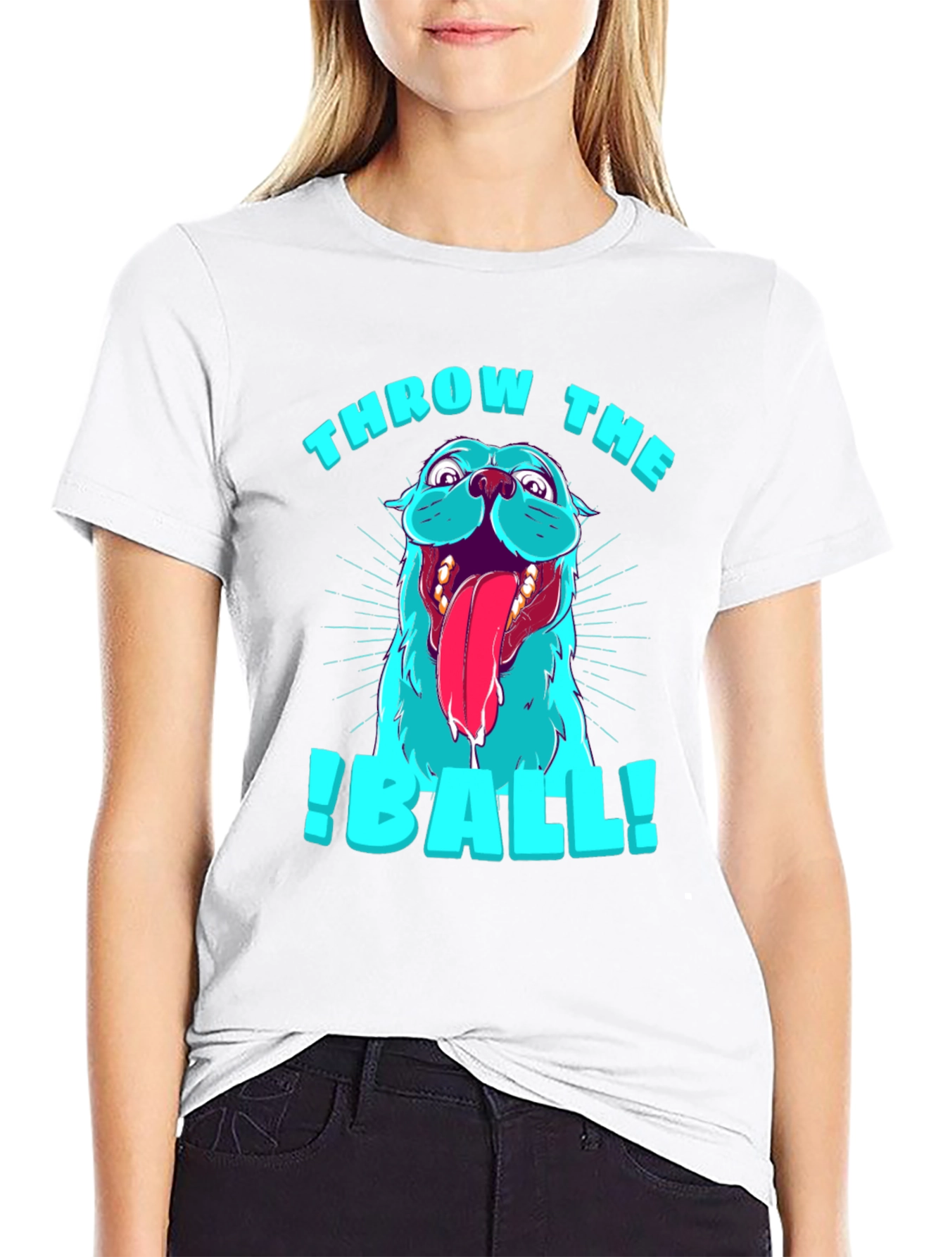 Throw The Ball Dog Graphic T-Shirt