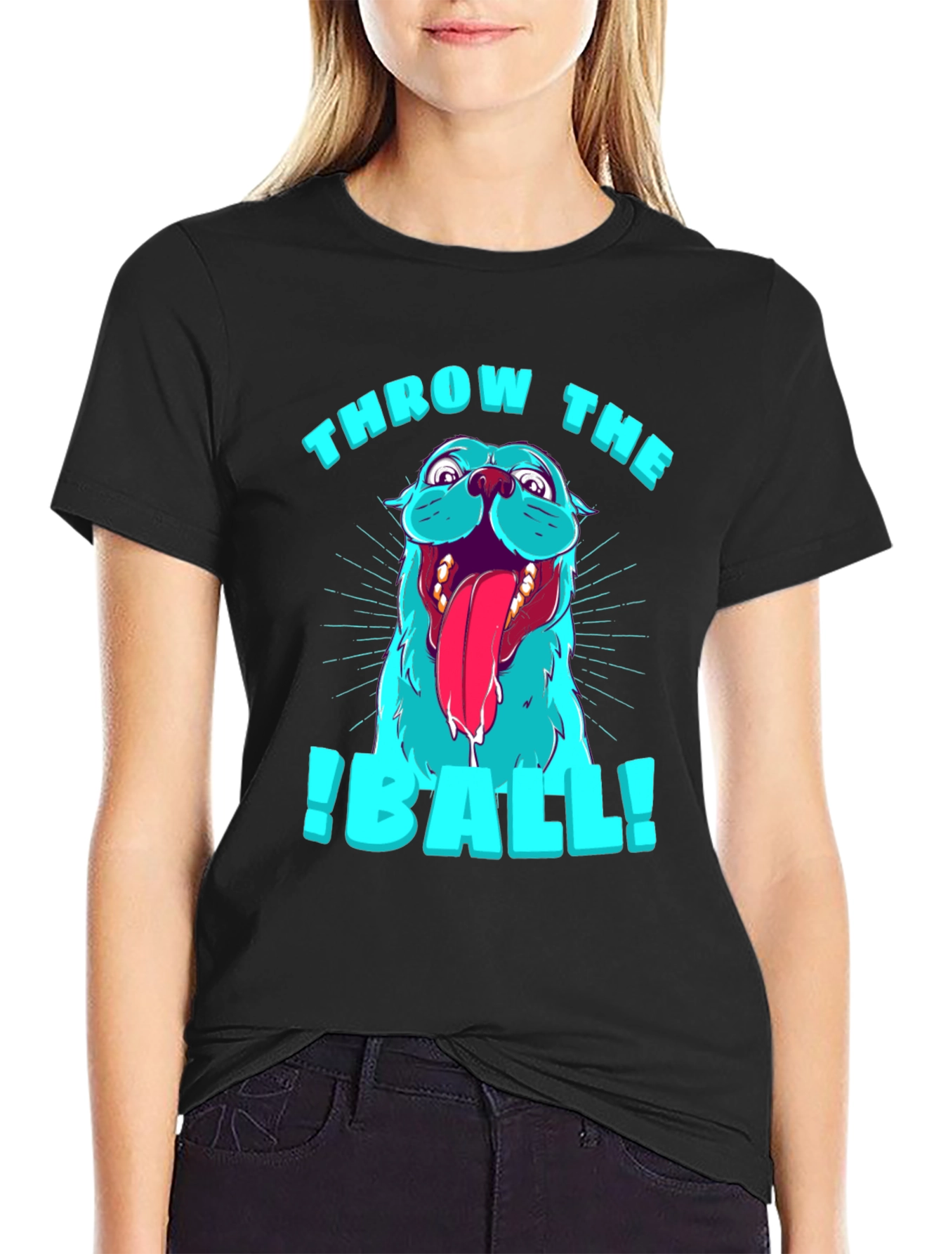 Throw The Ball Dog Graphic T-Shirt
