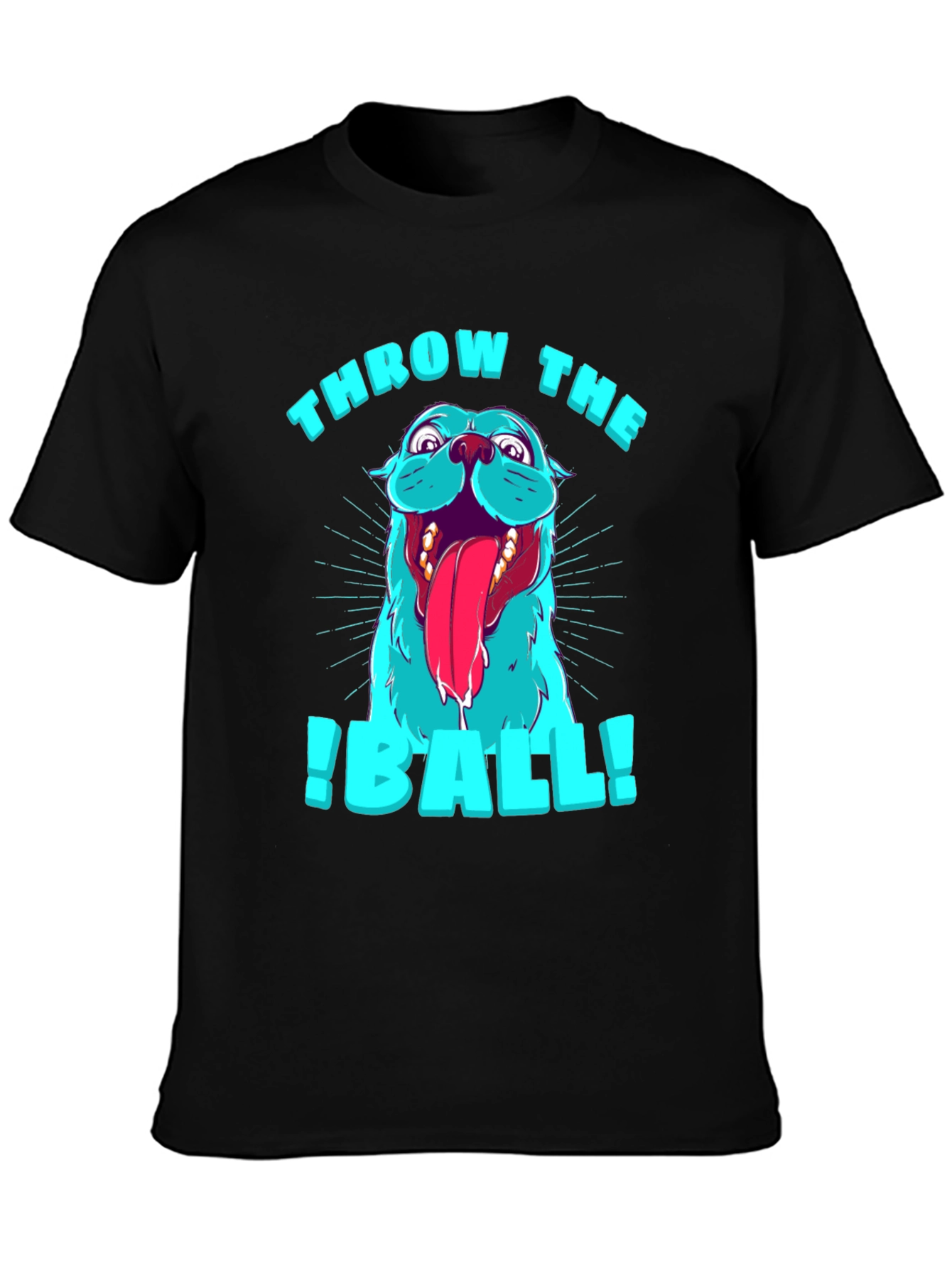 Throw The Ball Dog Graphic T-Shirt