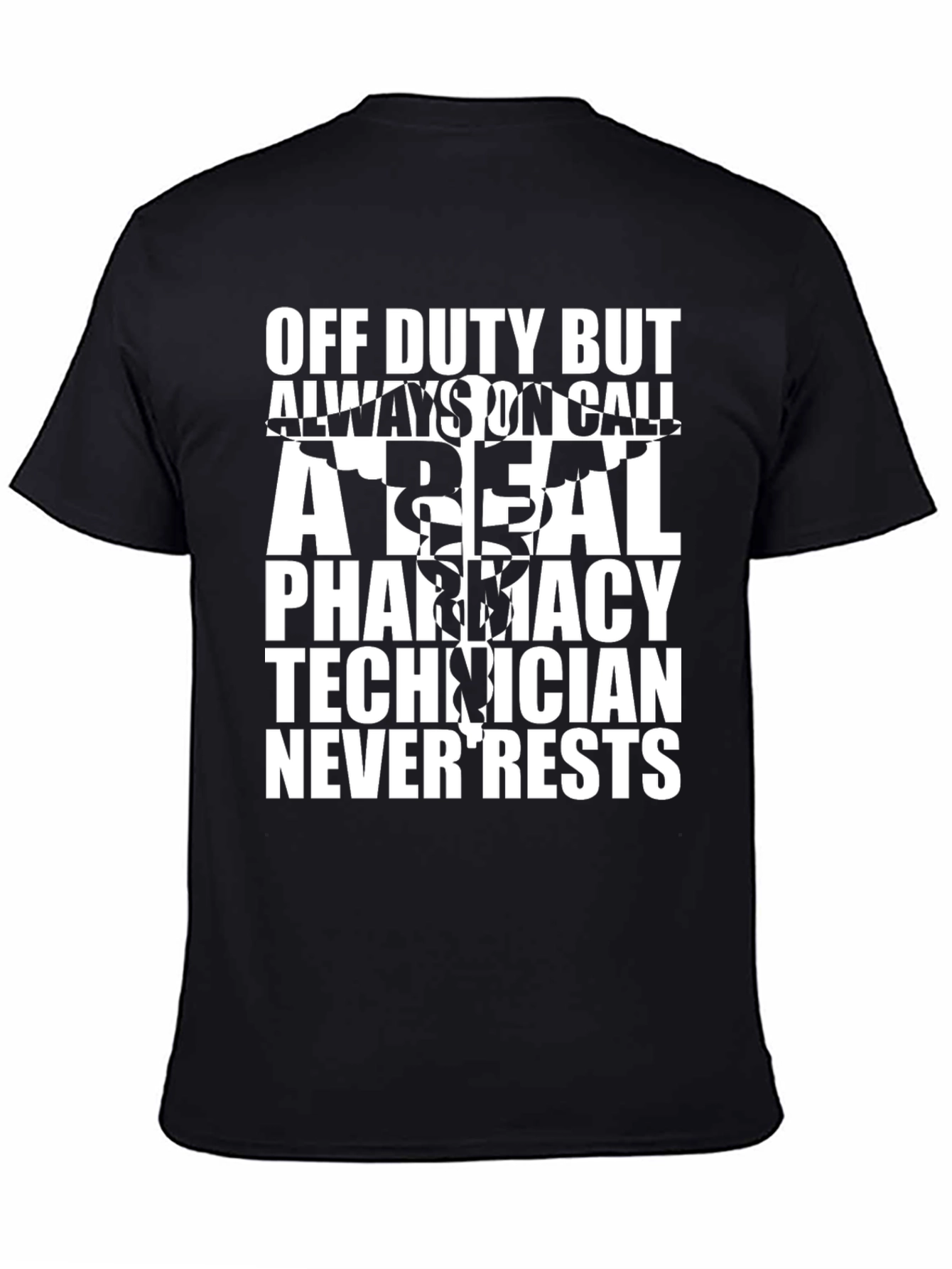 Pharmacy Tech Always On Call Black T-Shirt