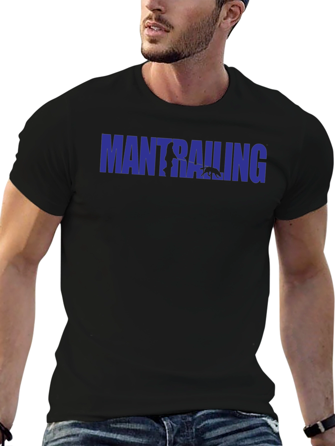 Mantrailing Graphic Tee - Black