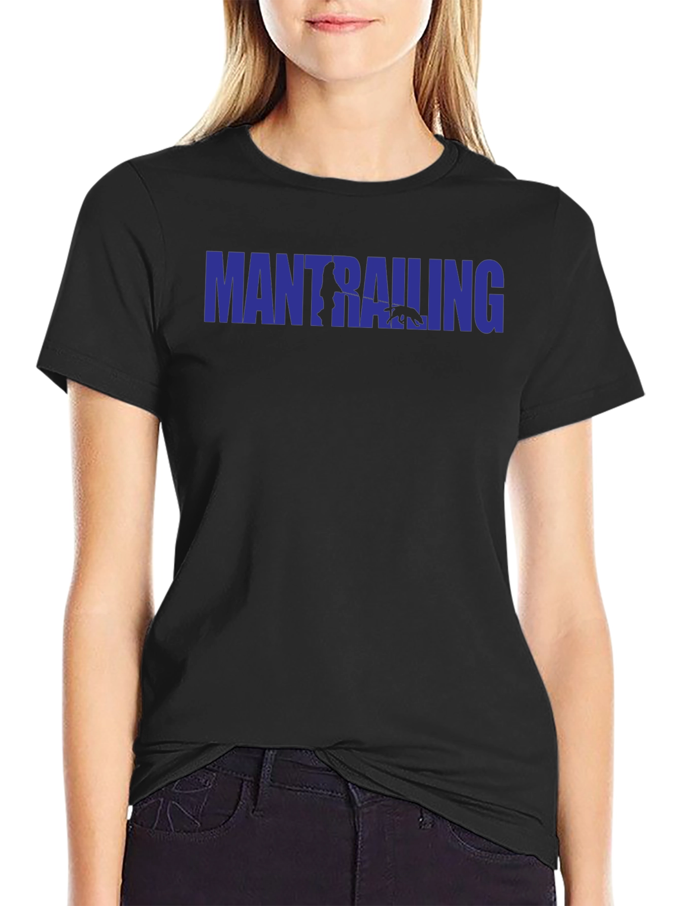 Mantrailing Graphic Tee - Black