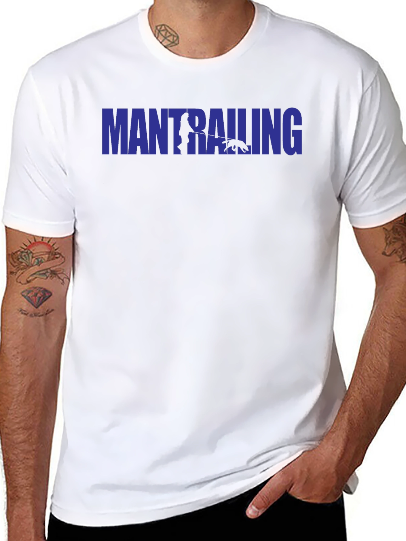 Mantrailing Graphic Tee - Black