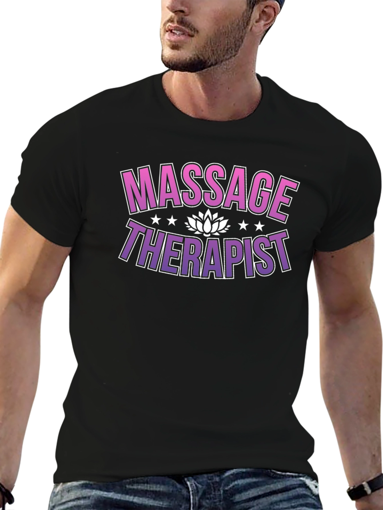 Massage Therapist T-Shirt - Black Unisex Tee
