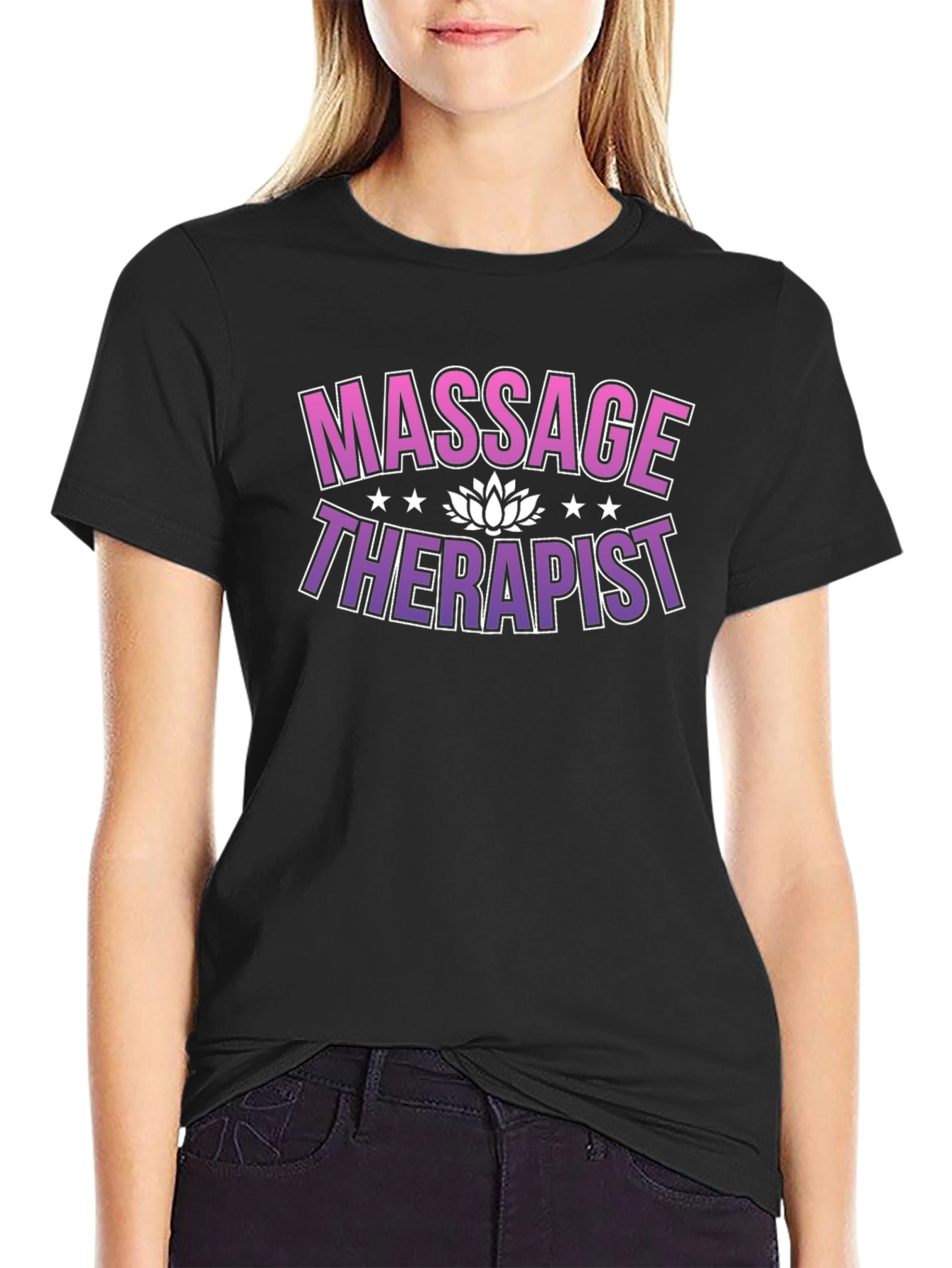 Massage Therapist T-Shirt - Black Unisex Tee