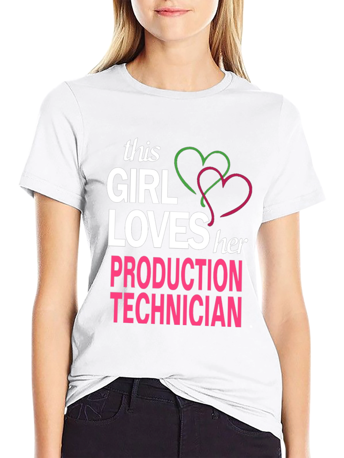 Girl Loves Production Technician T-Shirt