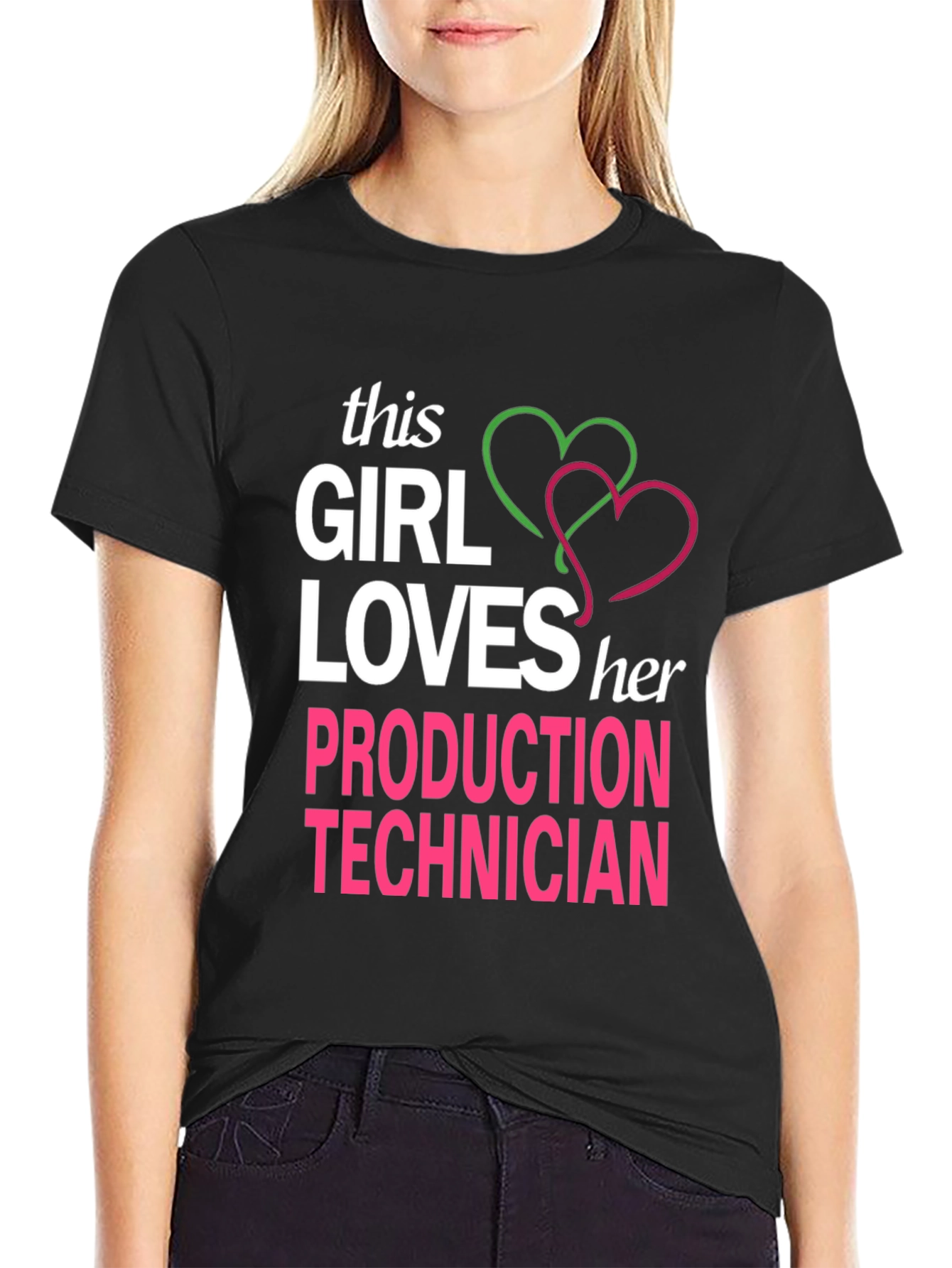Girl Loves Production Technician T-Shirt