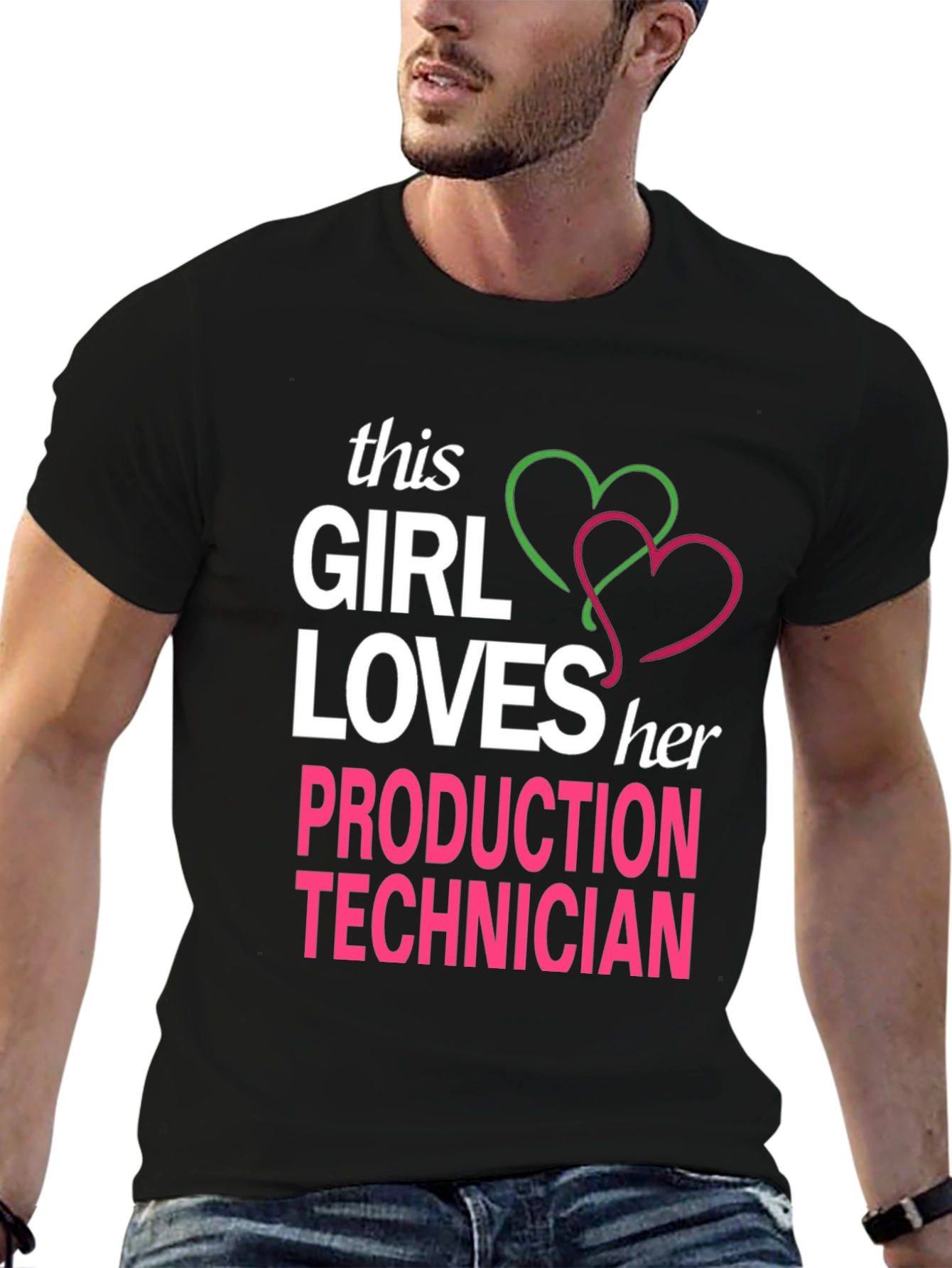 Girl Loves Production Technician T-Shirt