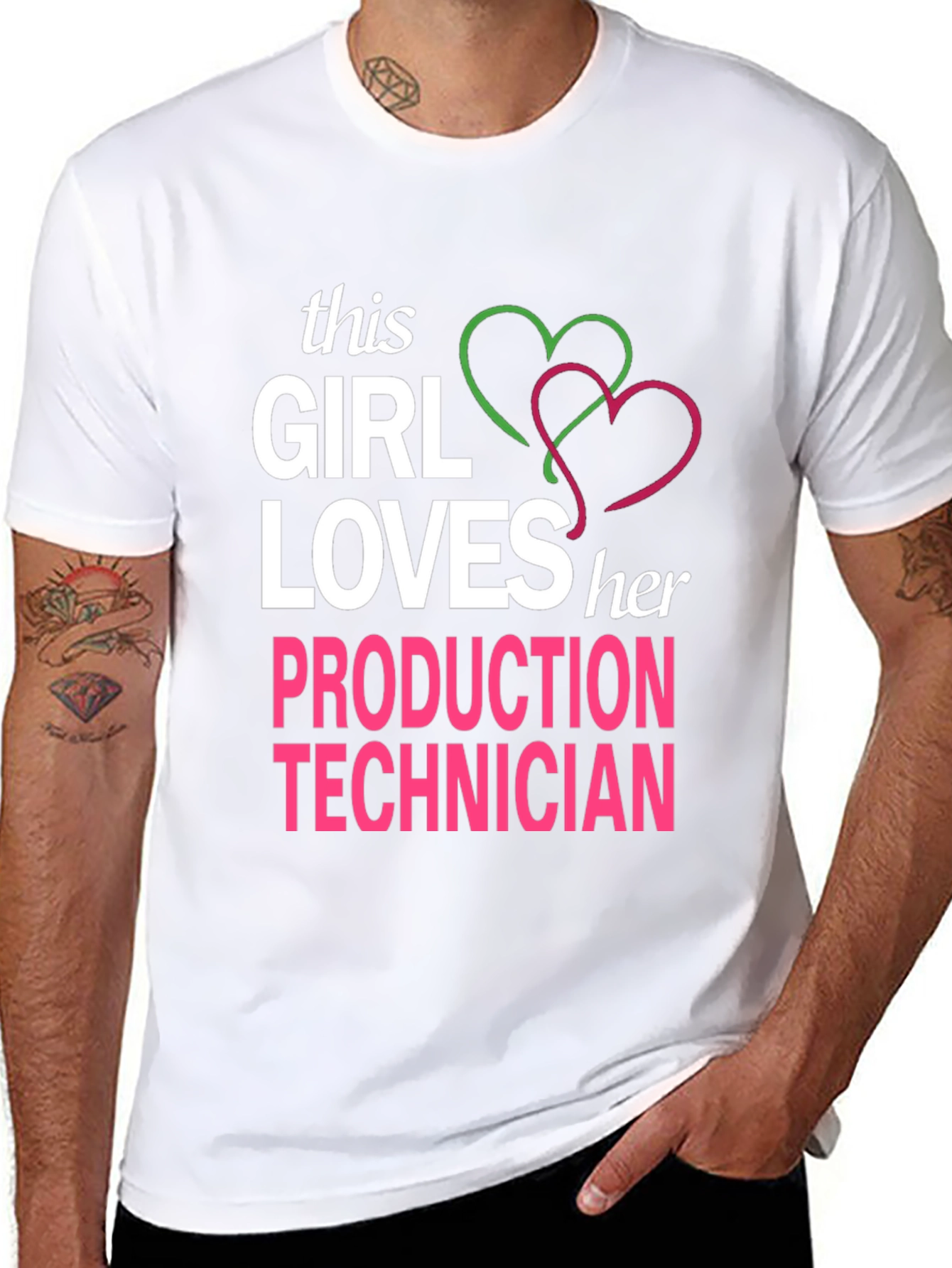 Girl Loves Production Technician T-Shirt
