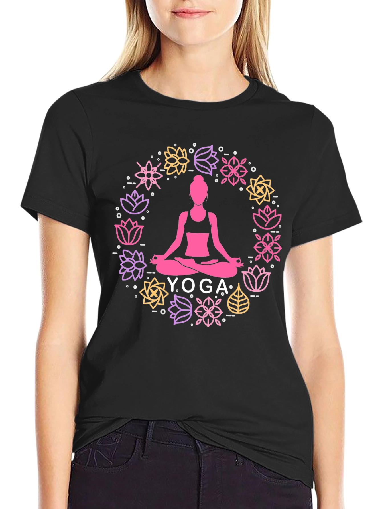 Yoga Lotus Flower Meditation T-Shirt
