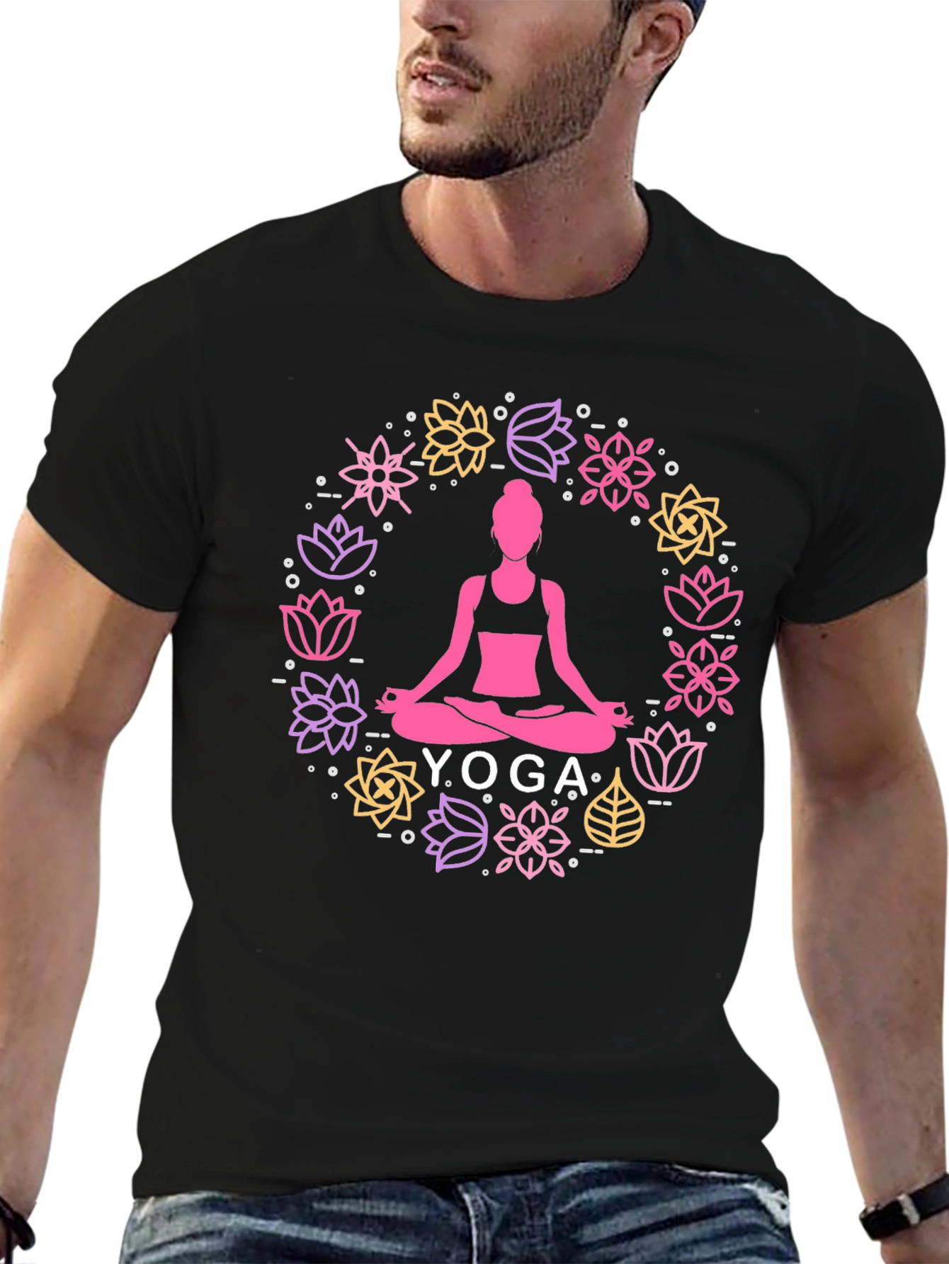 Yoga Lotus Flower Meditation T-Shirt
