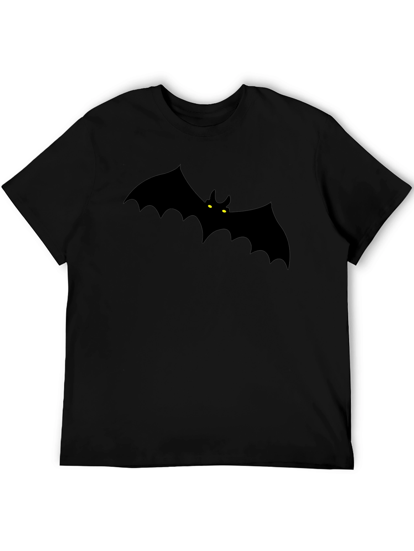 Bat Graphic Black T-Shirt - Halloween Style