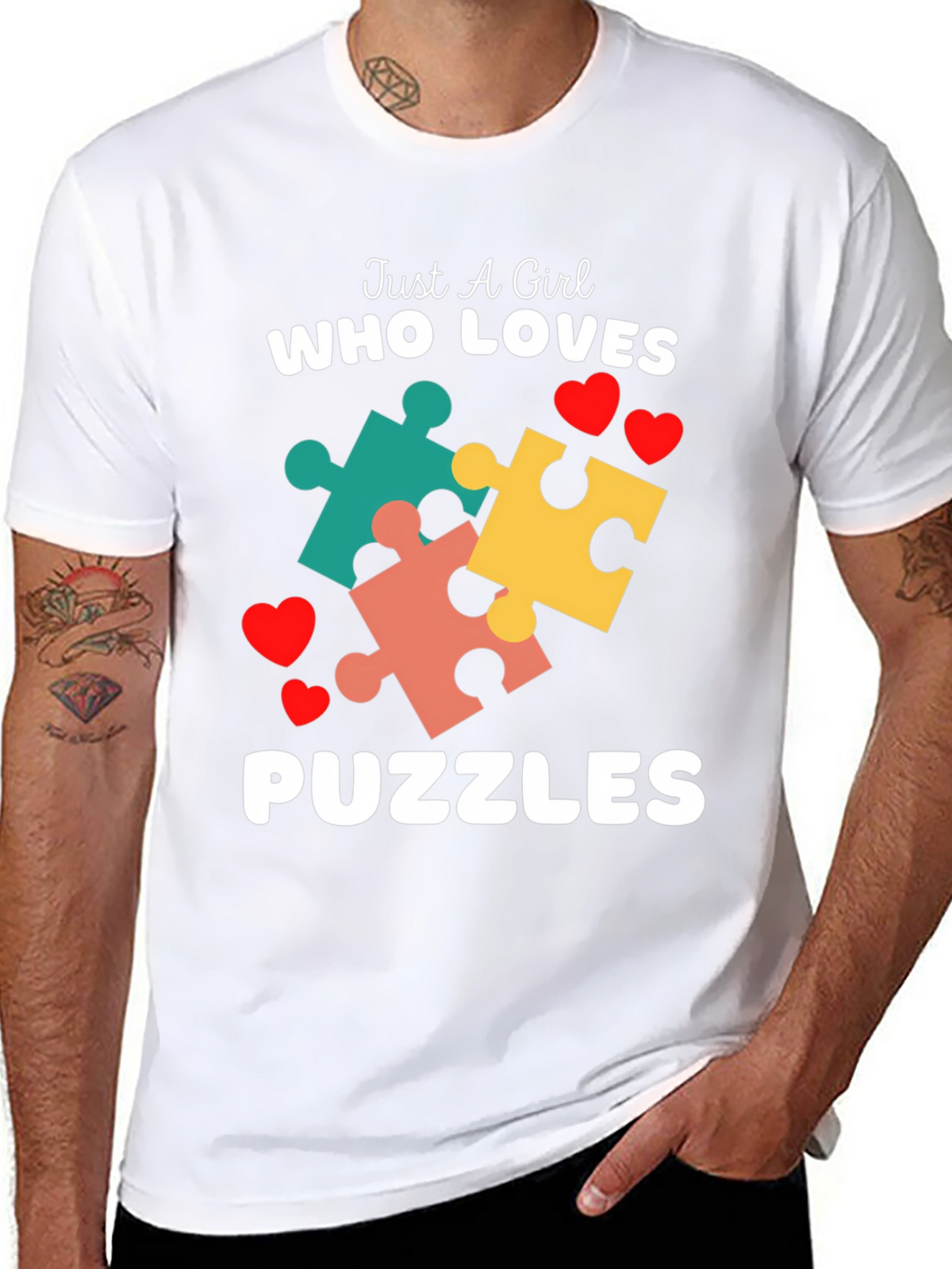 Just A Girl Who Loves Puzzles T-Shirt