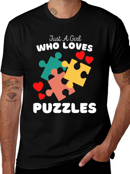 Just A Girl Who Loves Puzzles T-Shirt