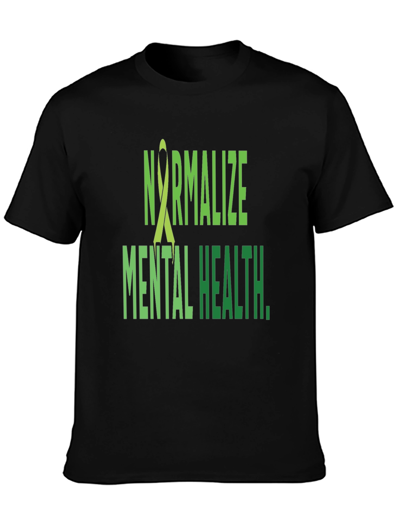 Normalize Mental Health T-Shirt - Black
