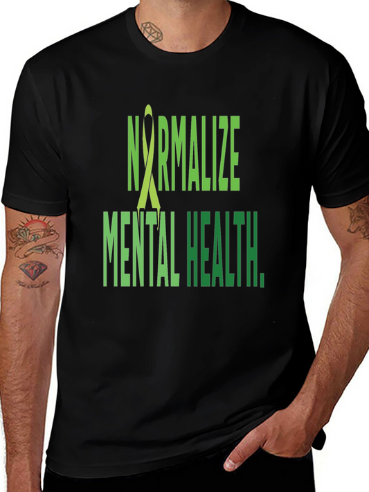 Normalize Mental Health T-Shirt - Black