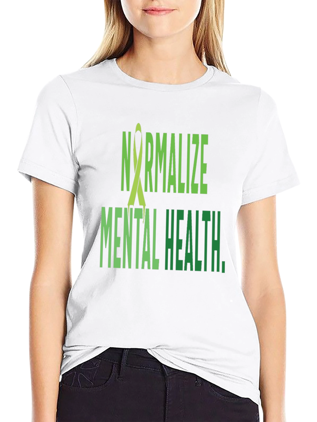 Normalize Mental Health T-Shirt - Black